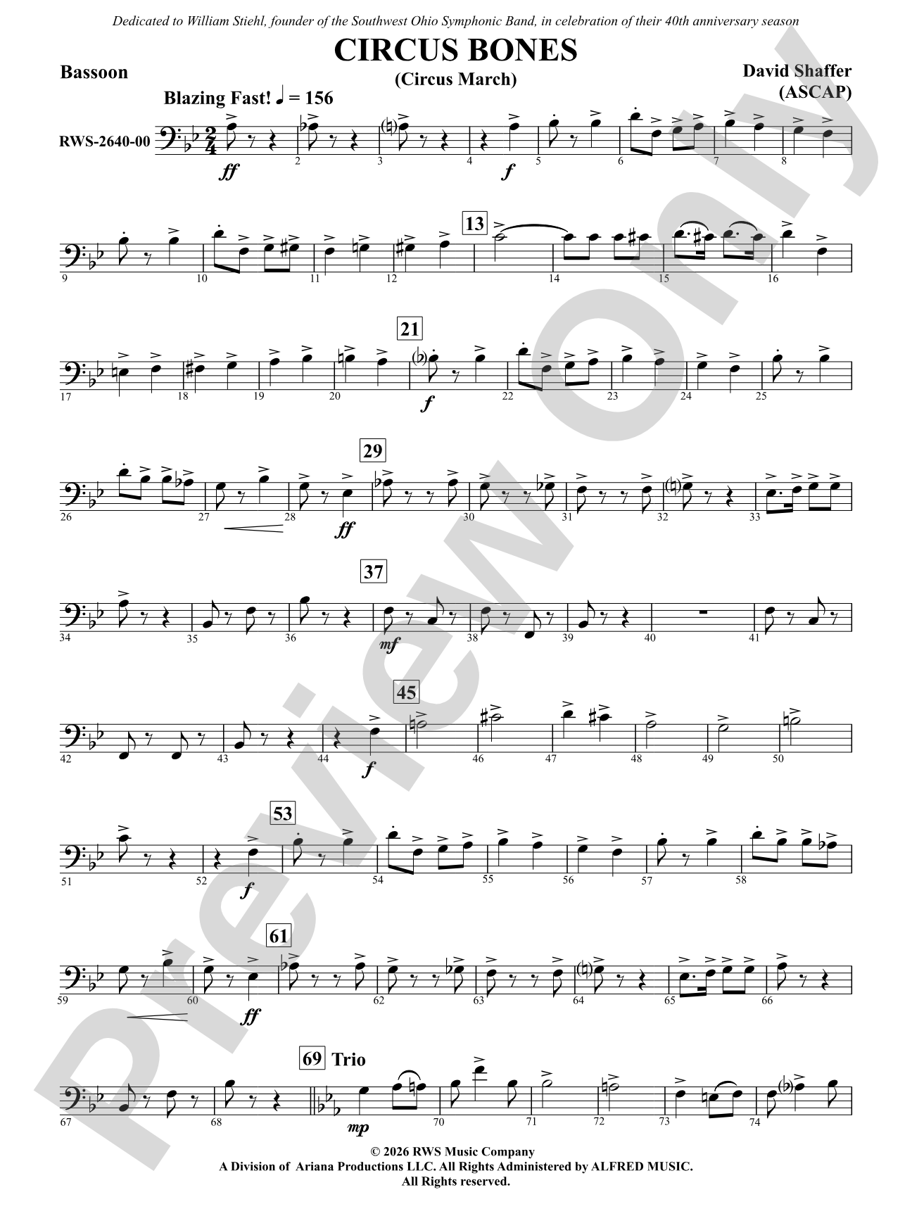 Circus Bones: Bassoon