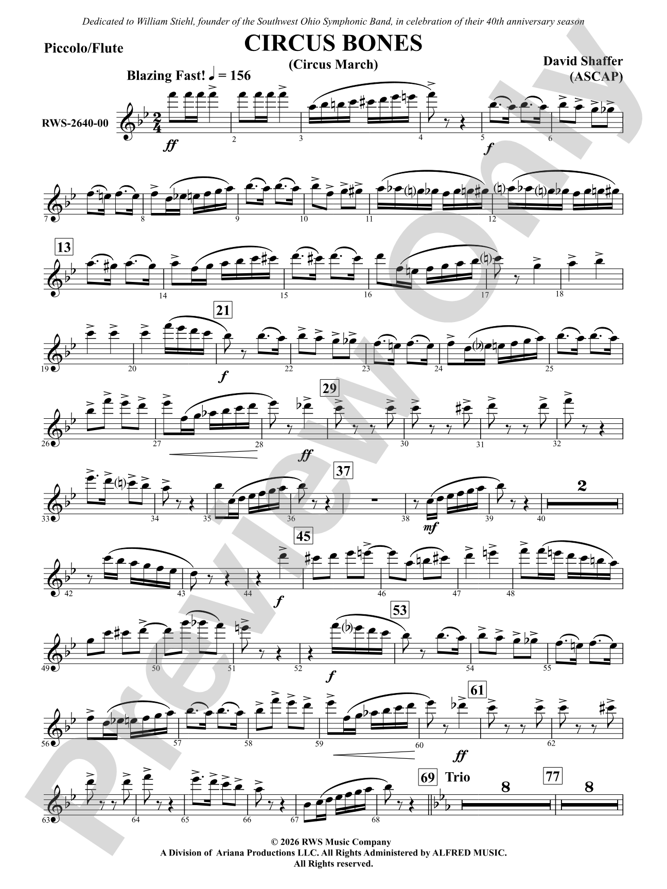 Circus Bones: Flute