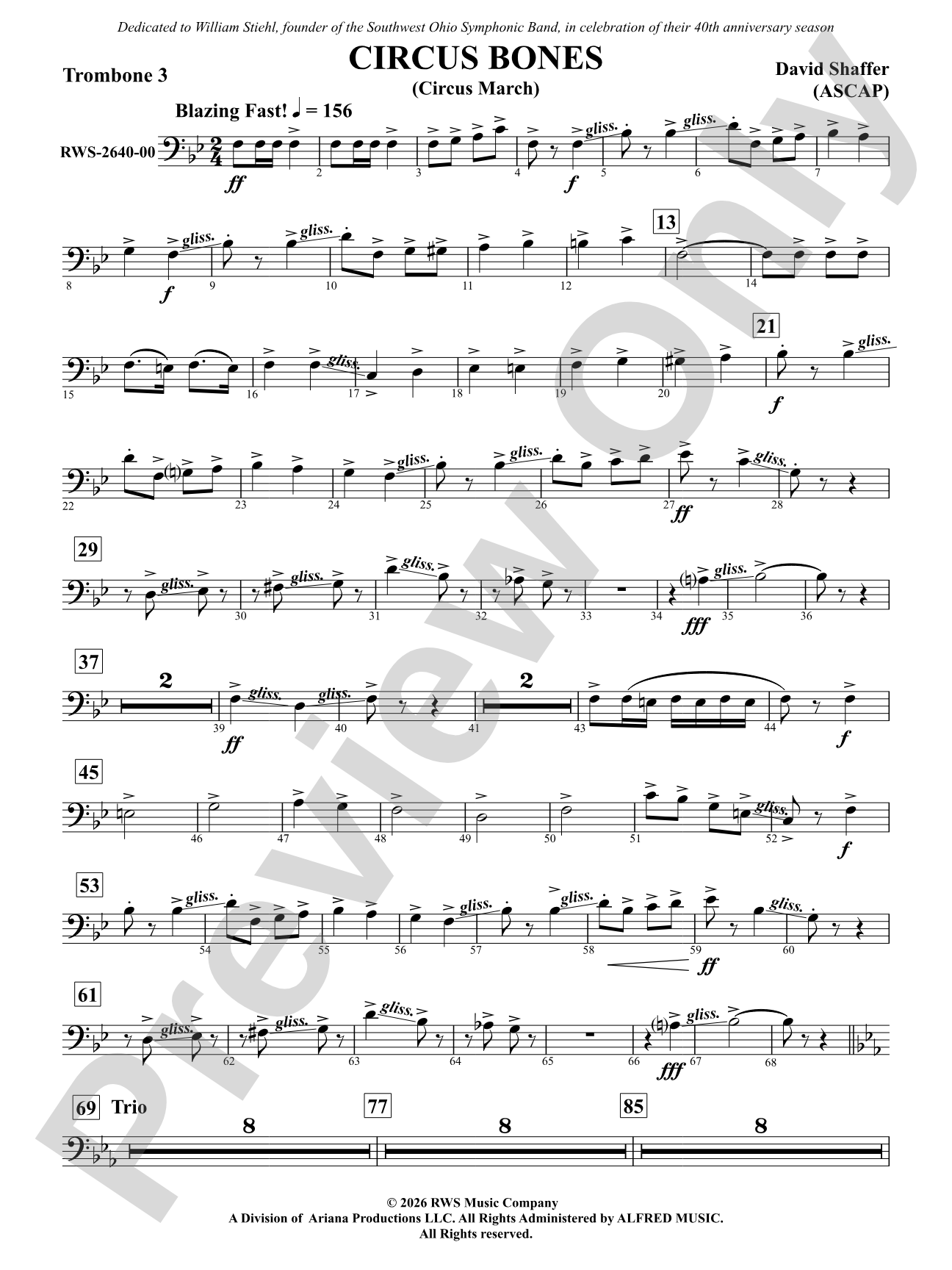 Circus Bones: 3rd Trombone