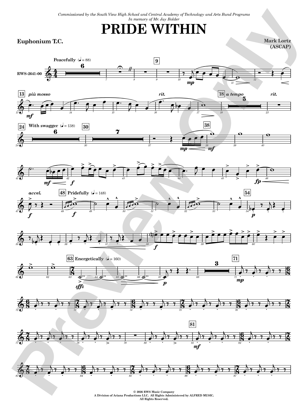 Pride Within: Baritone T.C.