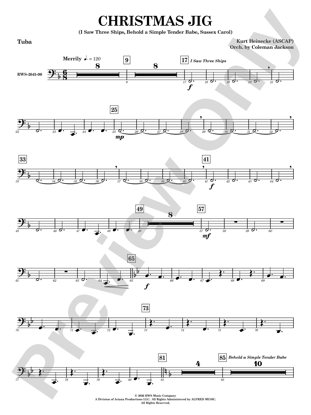 Christmas Jig: Tuba