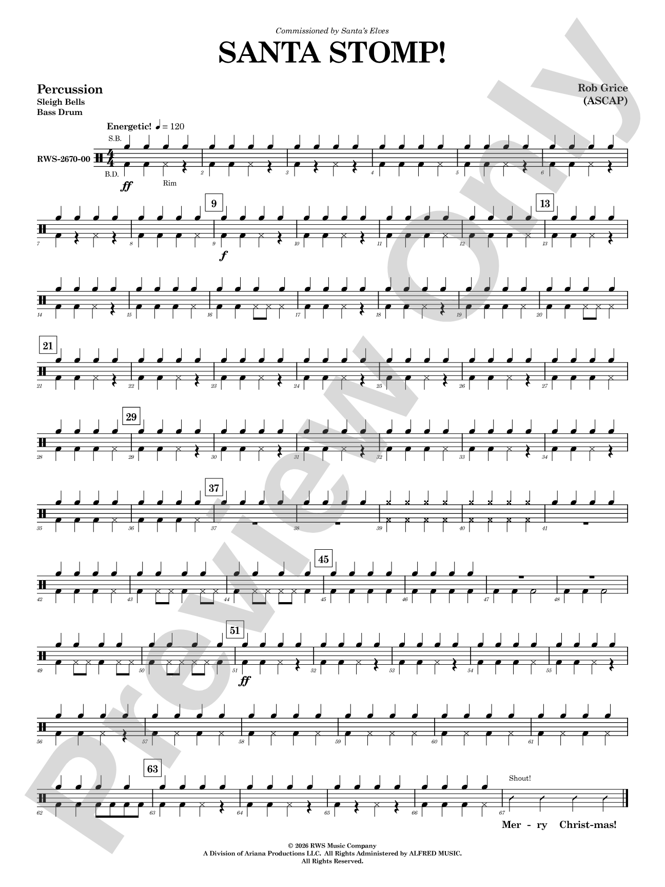 Santa Stomp: 1st Percussion