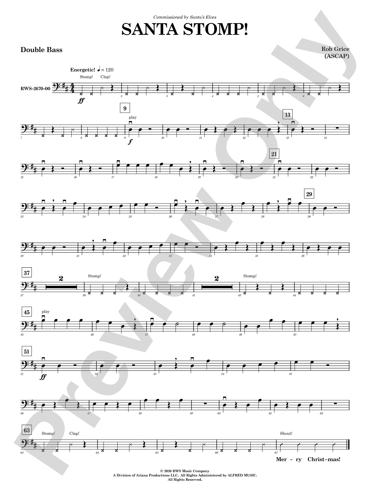 Santa Stomp: String Bass