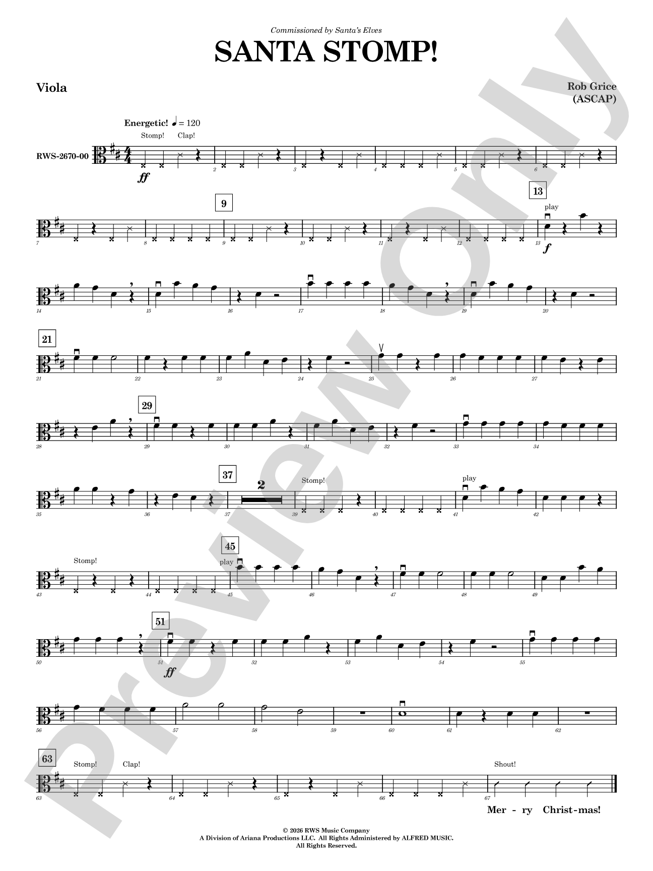 Santa Stomp: Viola