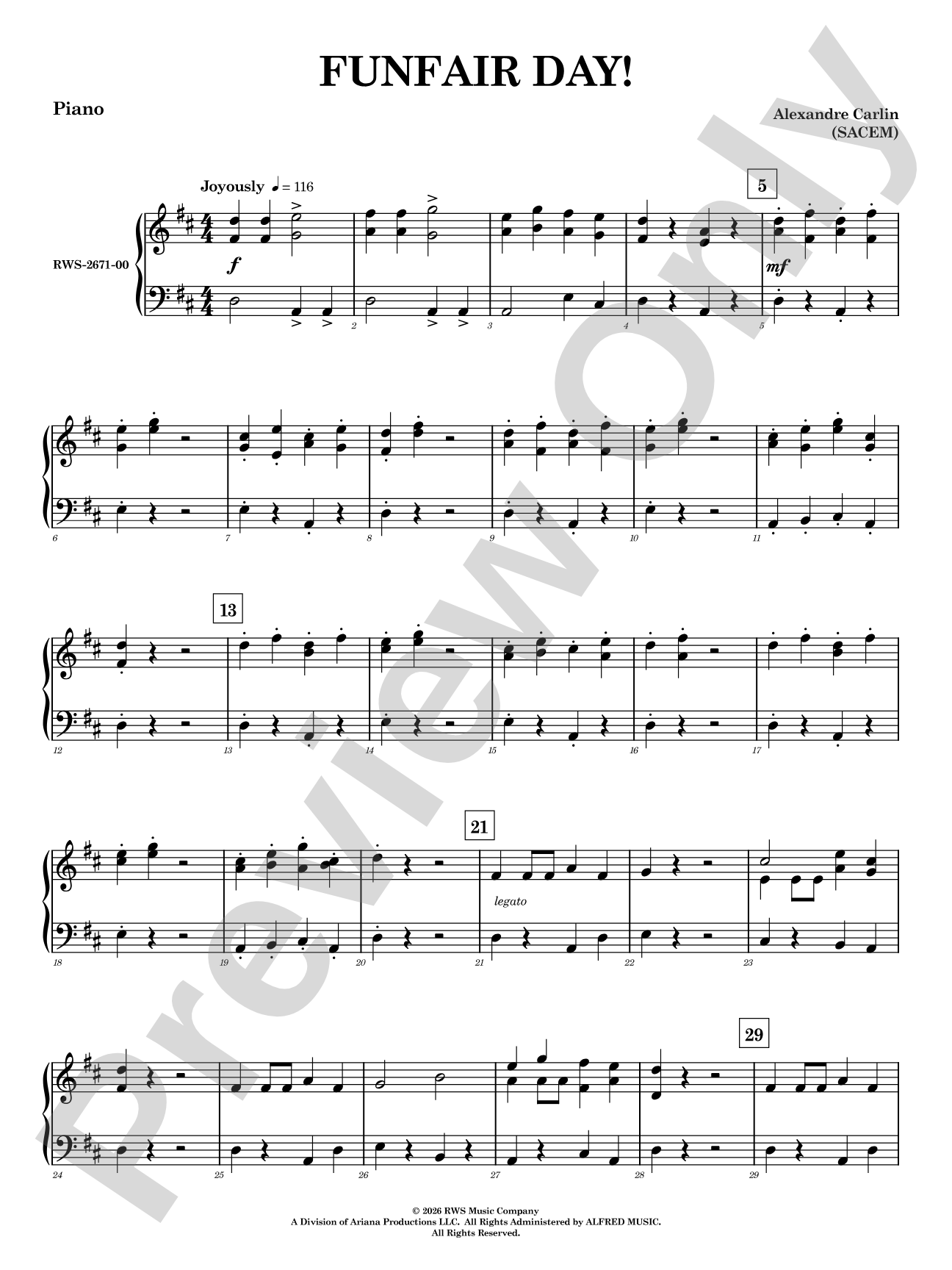 Funfair Day!: Piano Accompaniment