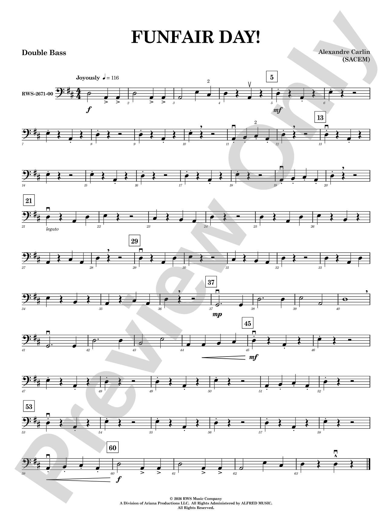 Funfair Day!: String Bass