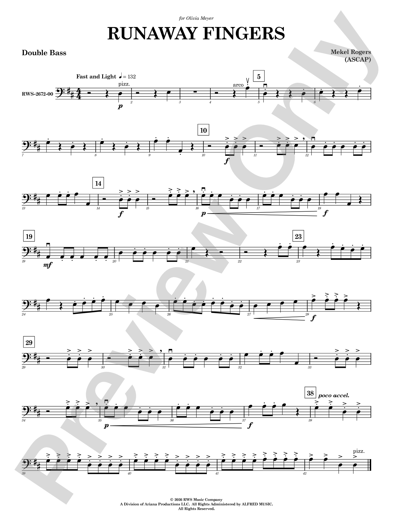 Runaway Fingers: String Bass