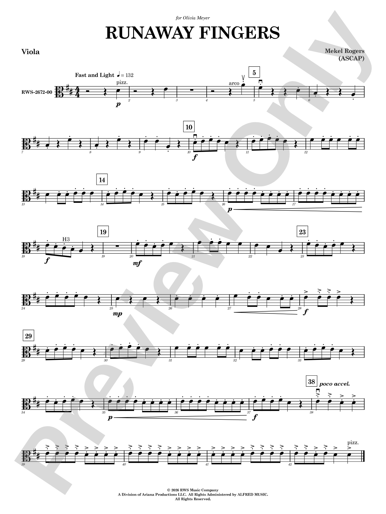 Runaway Fingers: Viola