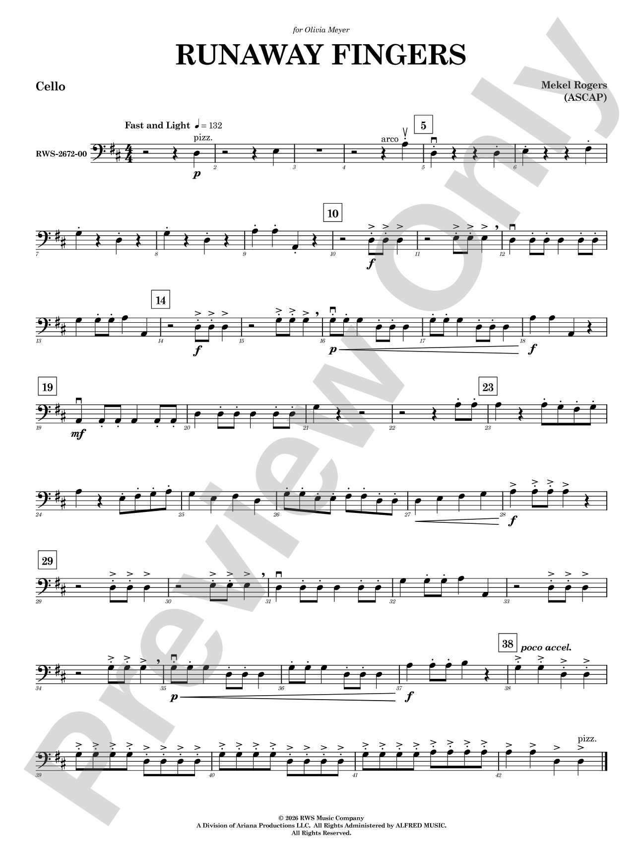 Runaway Fingers: Cello