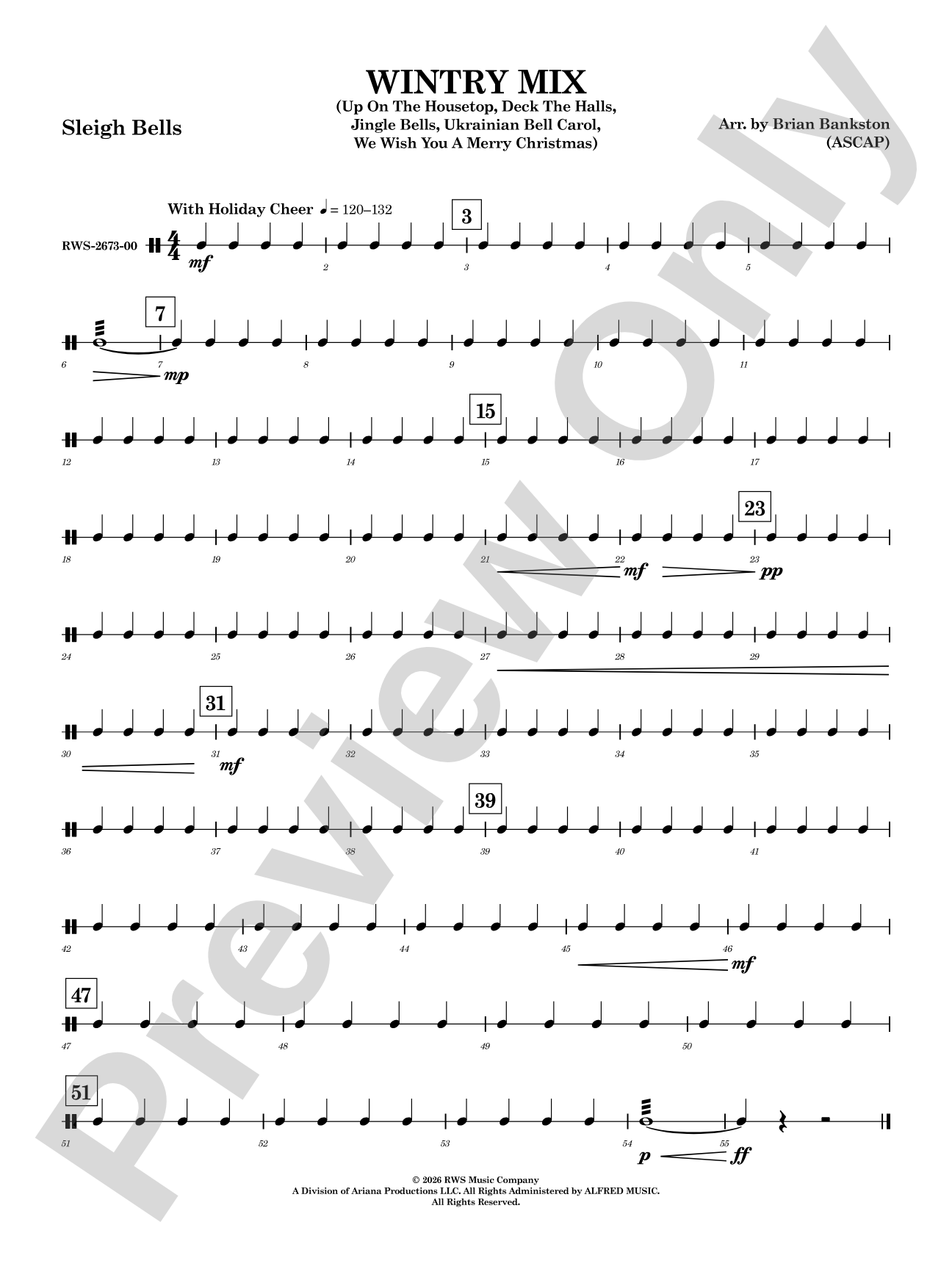 Wintry Mix: Auxiliary Percussion