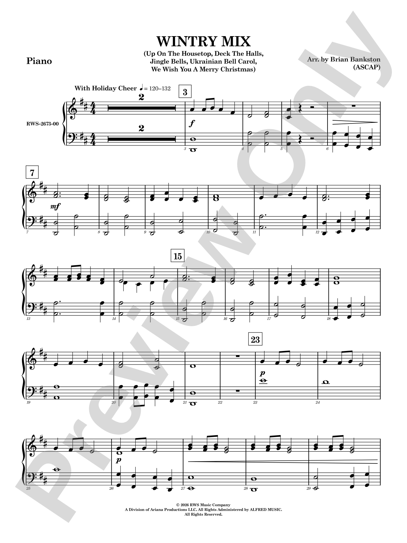 Wintry Mix: Piano Accompaniment