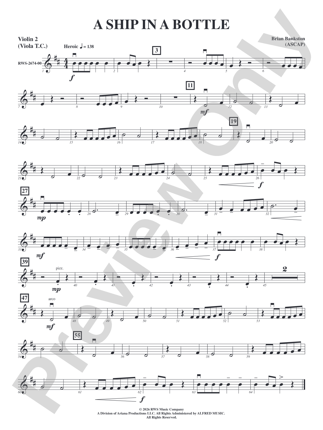A Ship in a Bottle: 2nd Violin