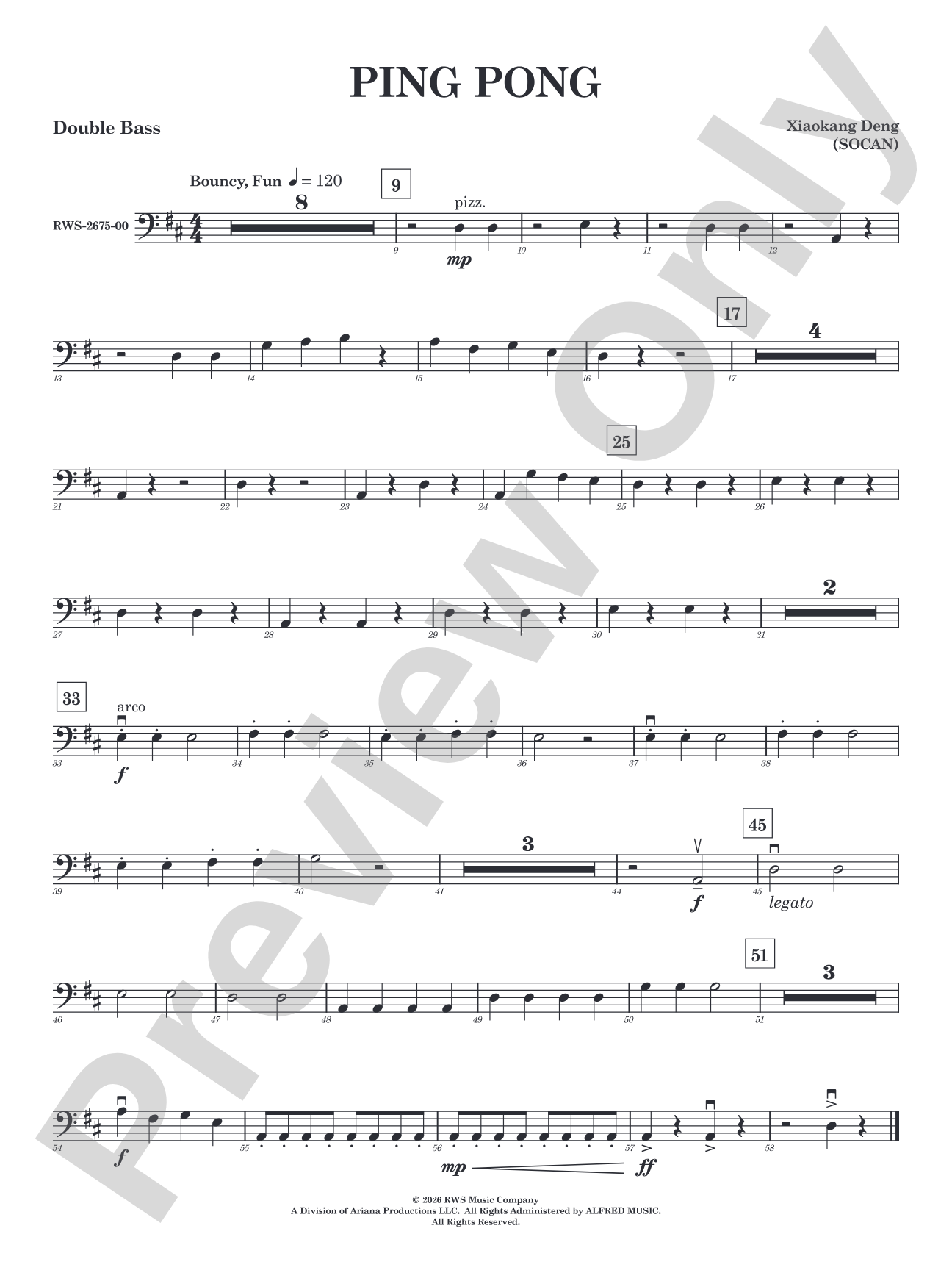 Ping Pong: String Bass