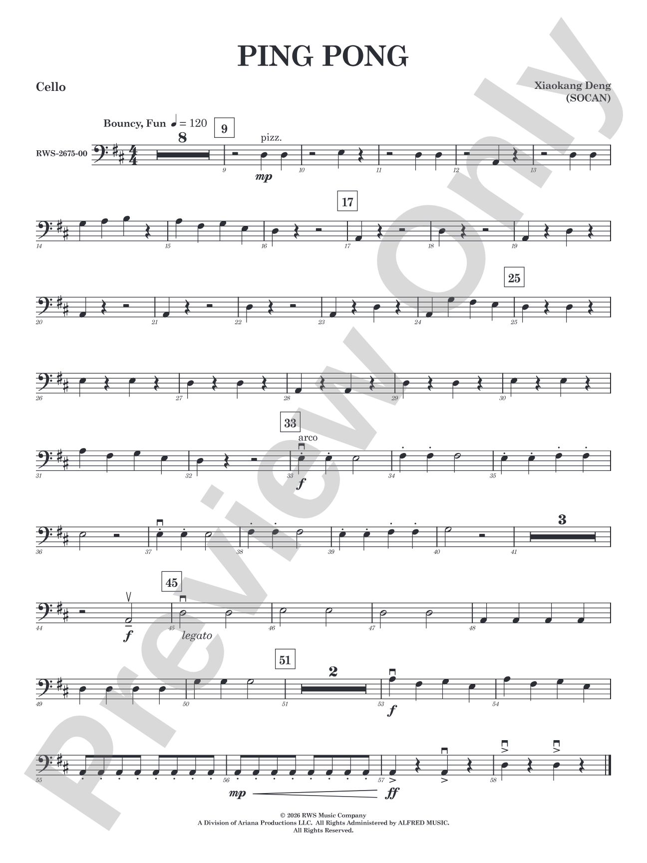 Ping Pong: Cello