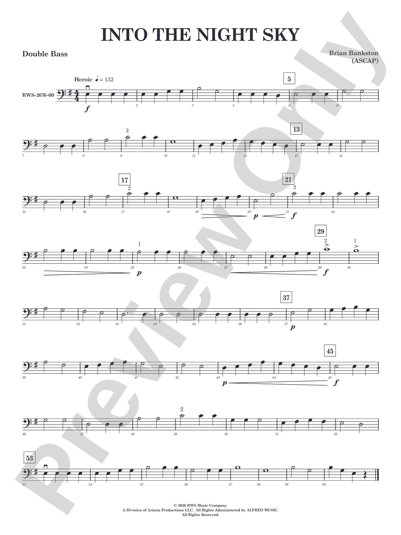 Into the Night Sky: String Bass