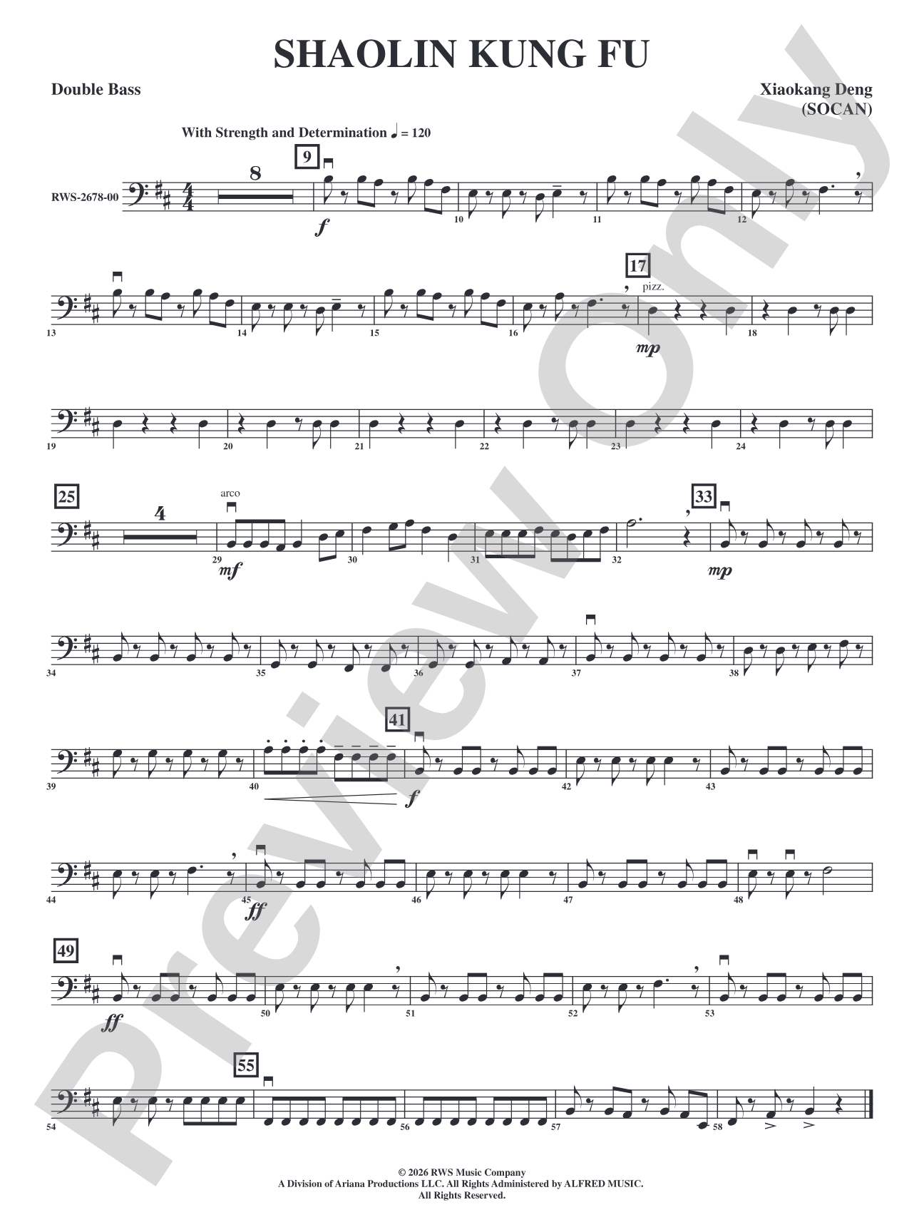 Shaolin Kung Fu: String Bass