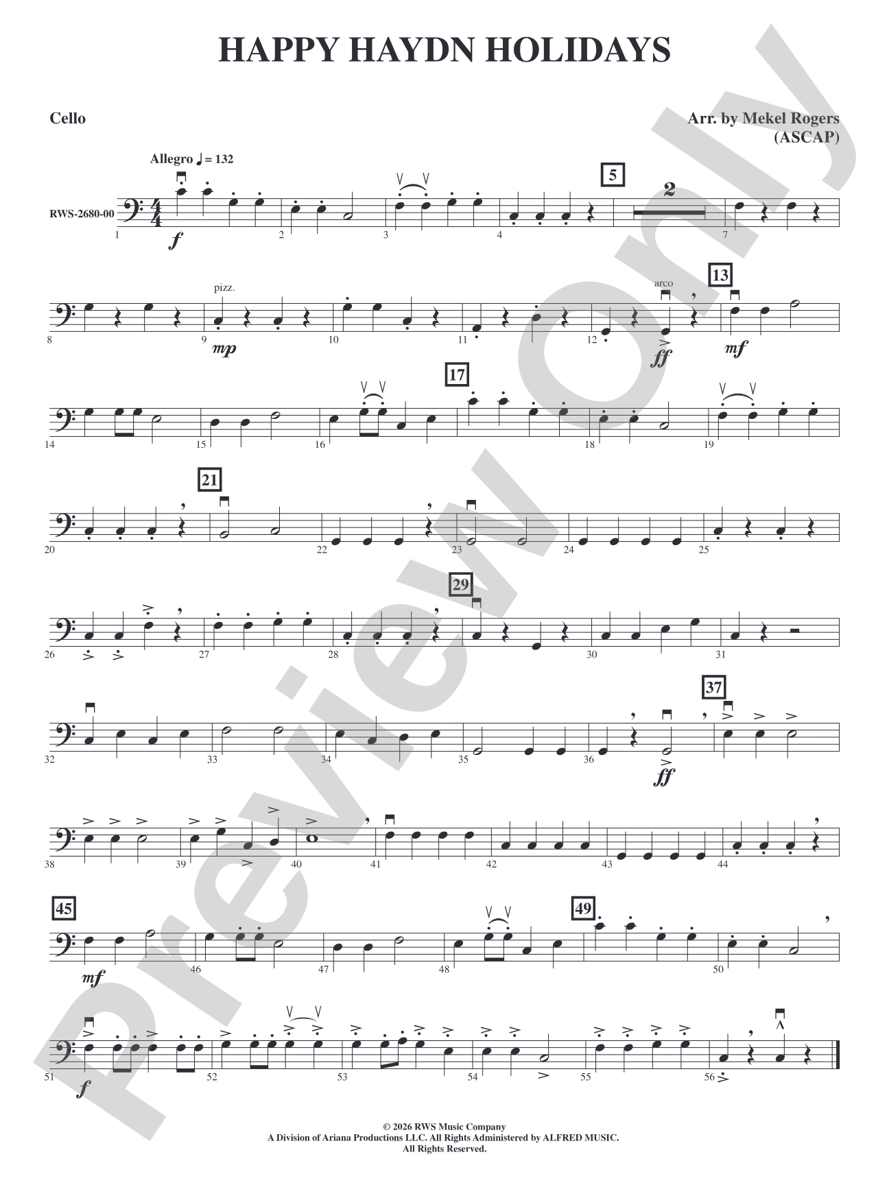 Happy Haydn Holidays: Cello