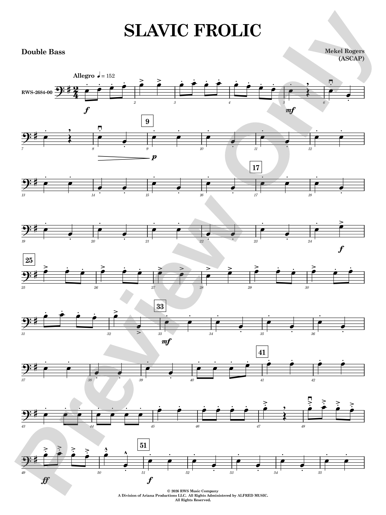 Slavic Frolic: String Bass
