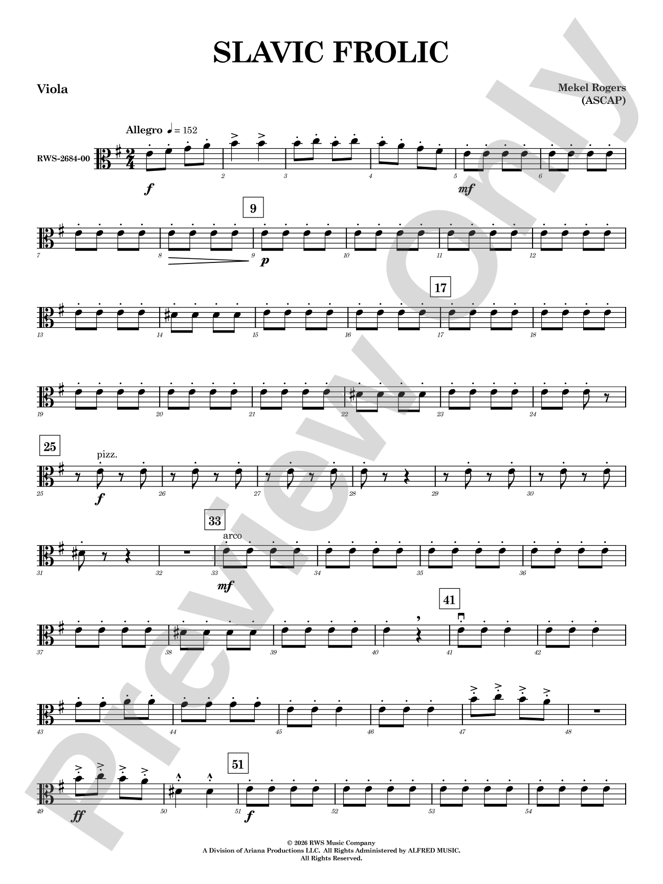 Slavic Frolic: Viola