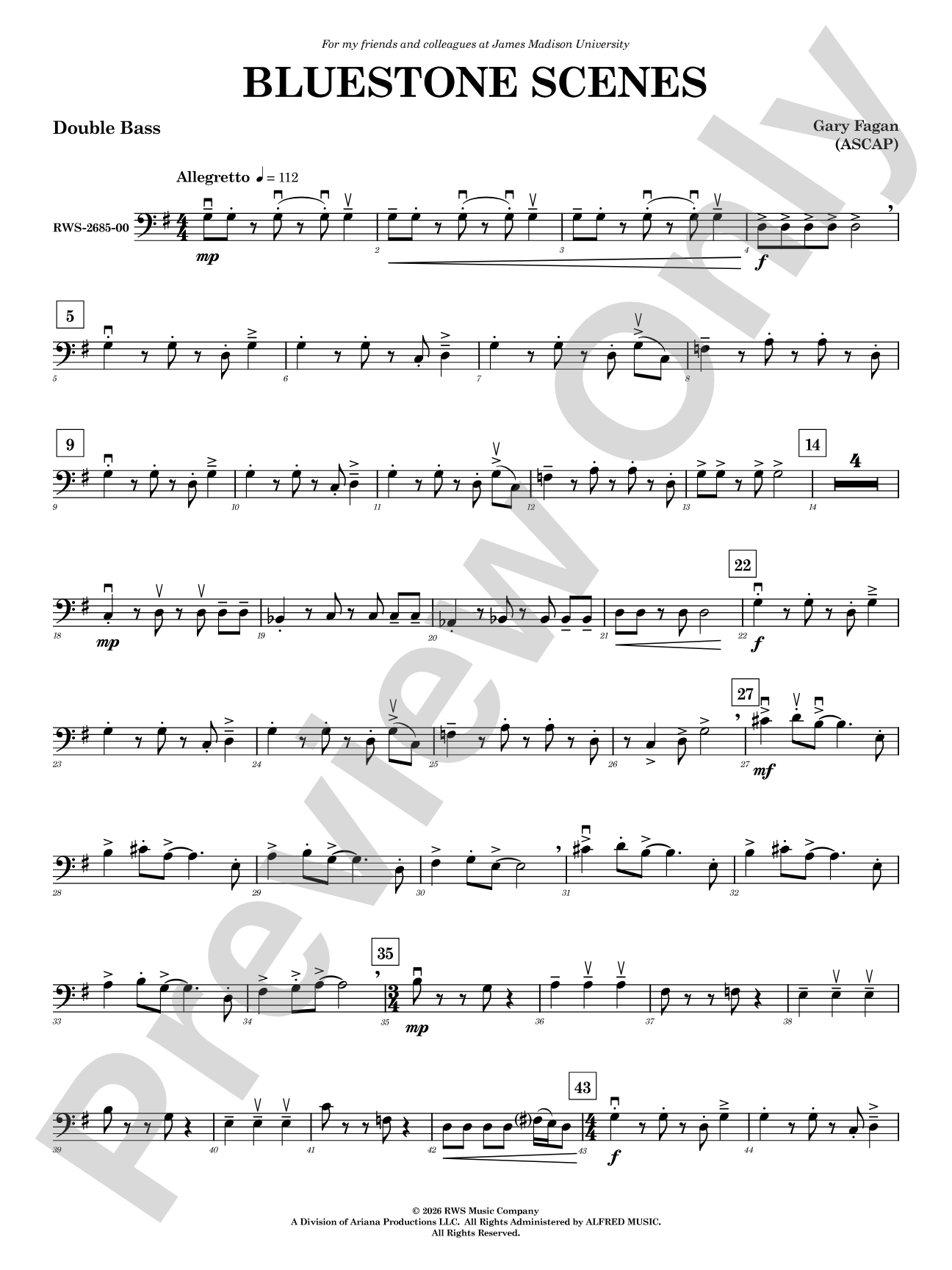 Bluestone Scenes: String Bass