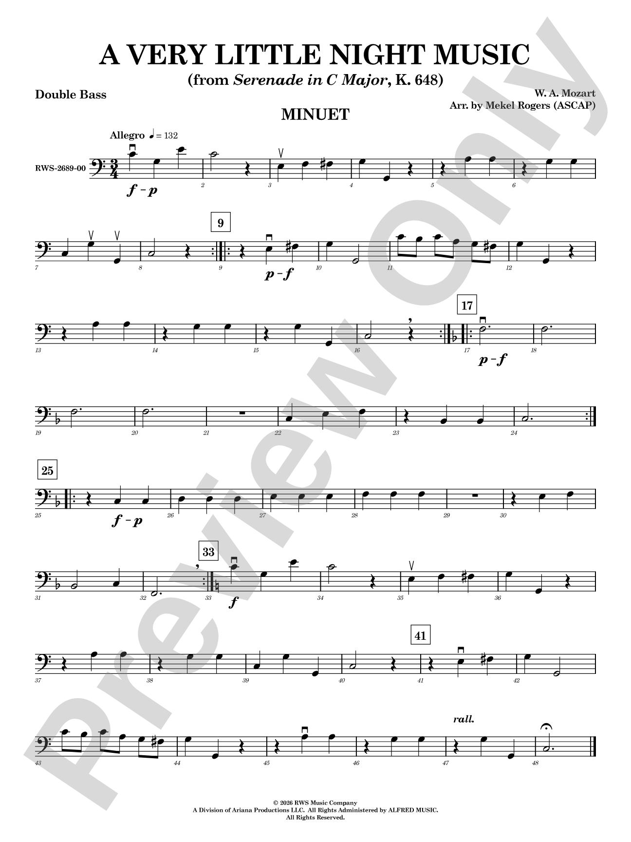 A Very Little Night Music: String Bass