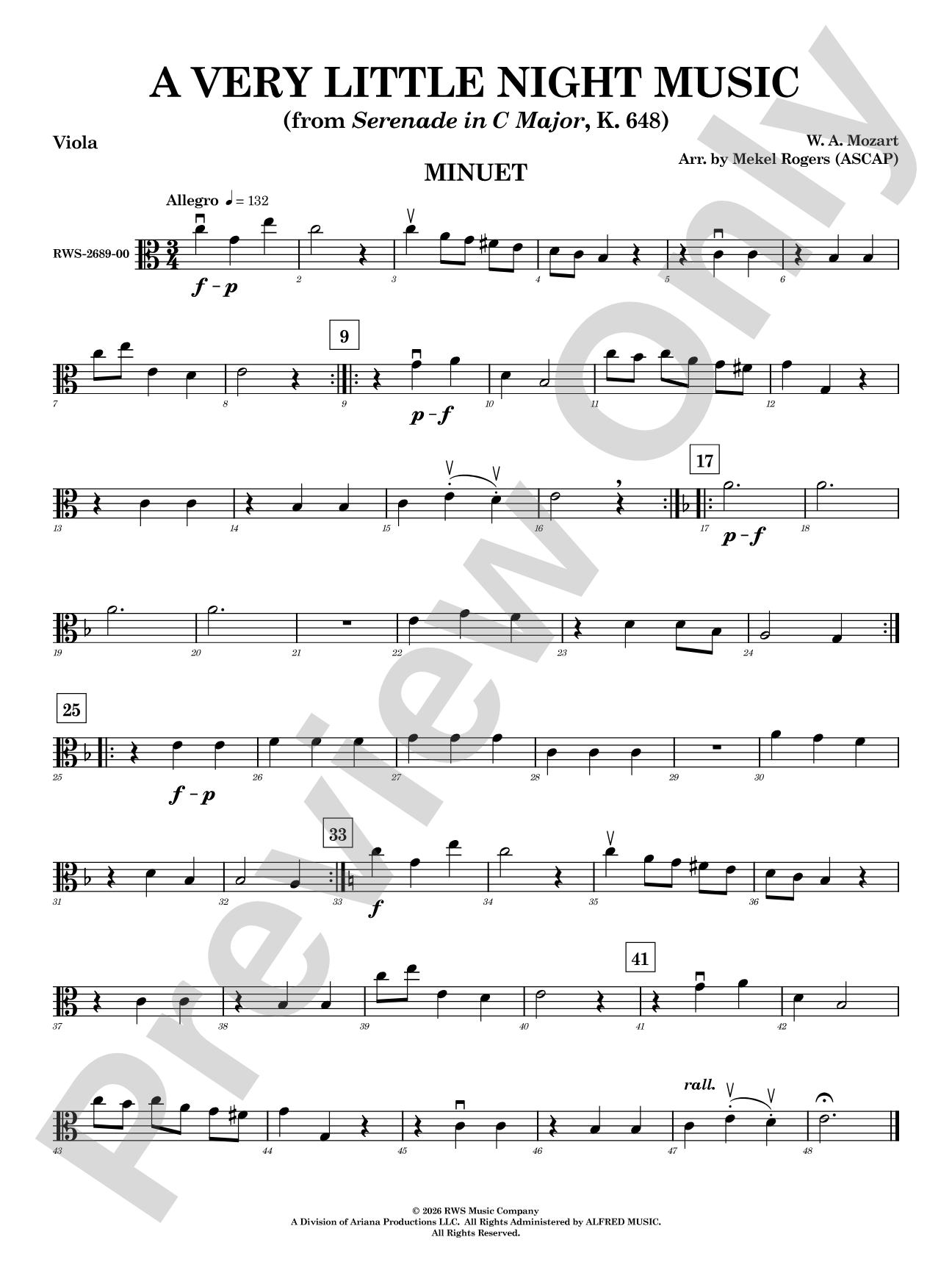 A Very Little Night Music: Viola