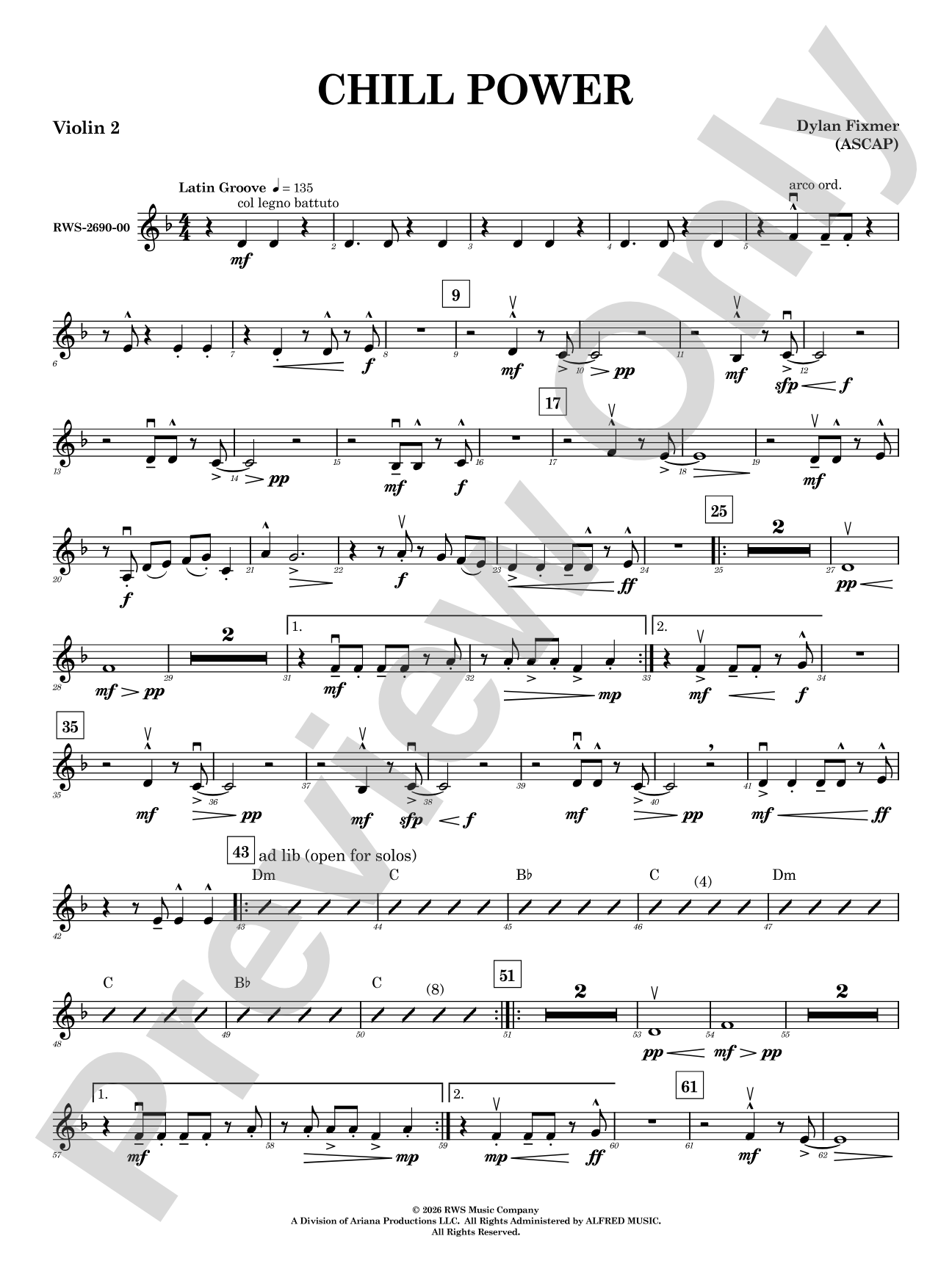 Chill Power: 2nd Violin