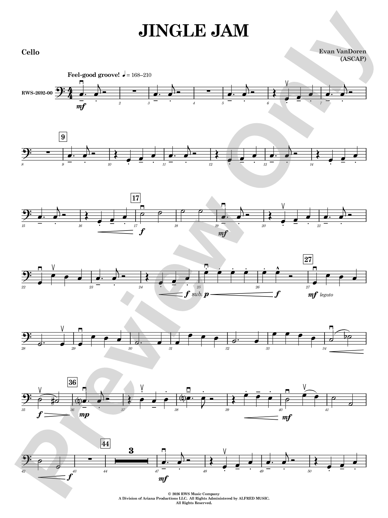 Jingle Jam: Cello