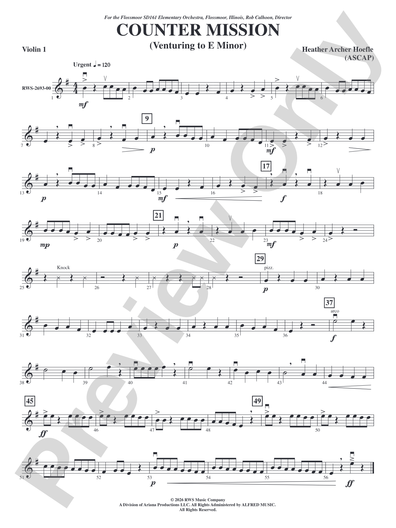 Counter Mission: 1st Violin