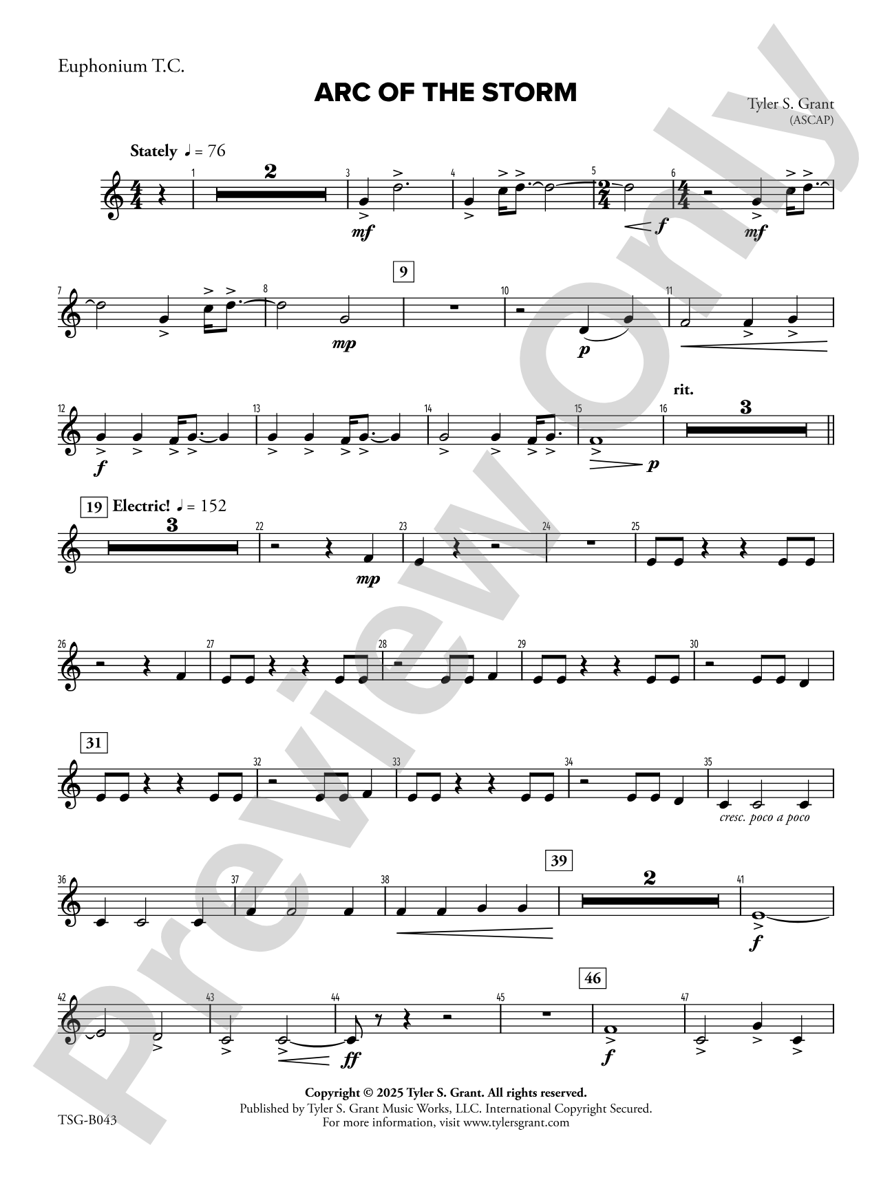 Arc of the Storm: Baritone T.C.