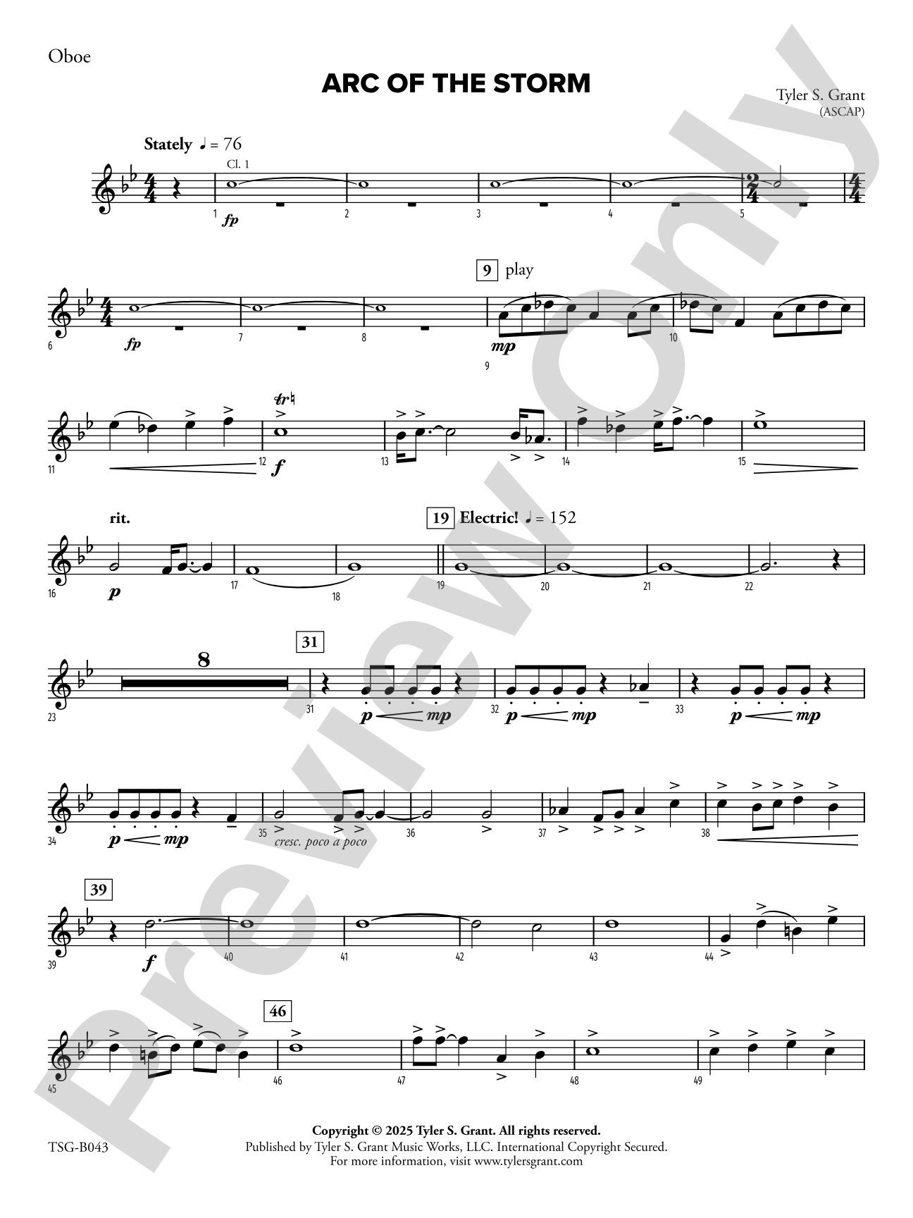 Arc of the Storm: Oboe