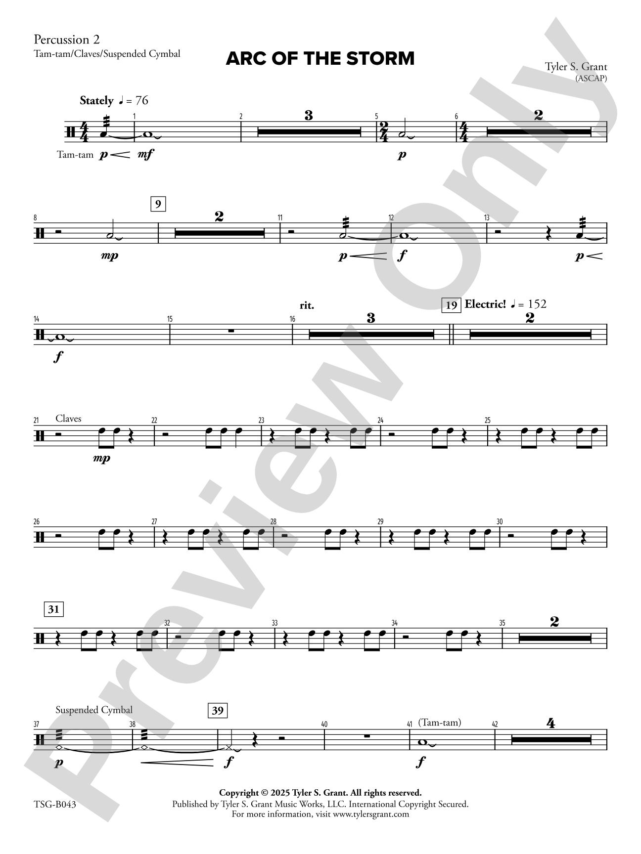 Arc of the Storm: 2nd Percussion