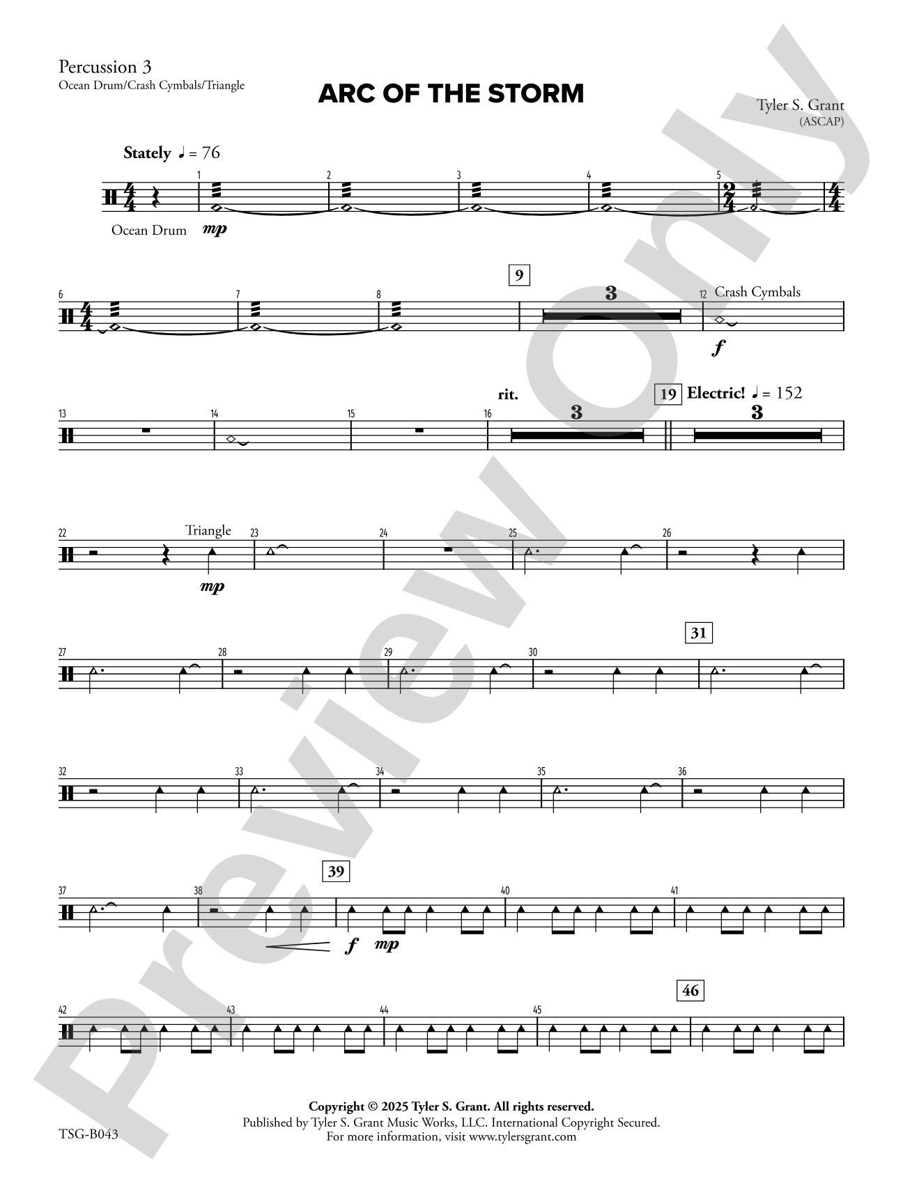 Arc of the Storm: 3rd Percussion