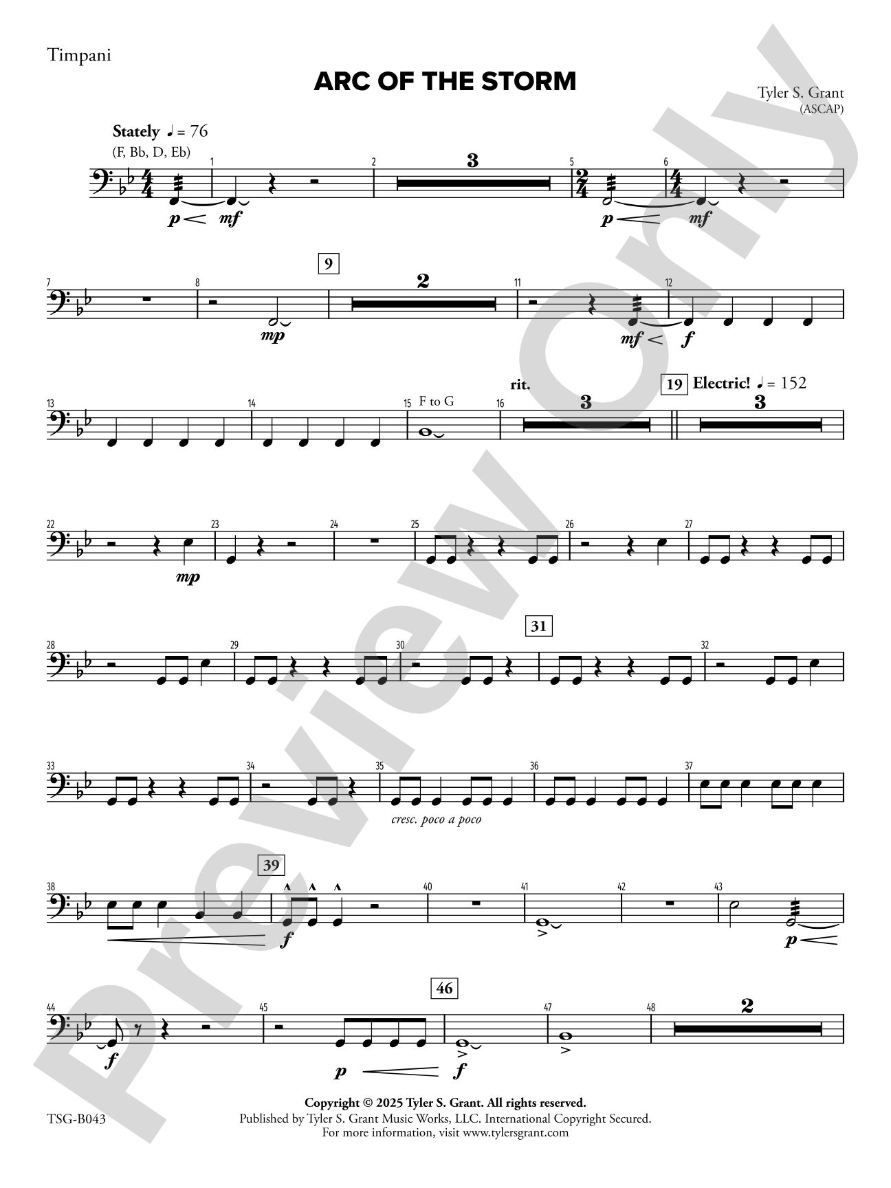 Arc of the Storm: Timpani
