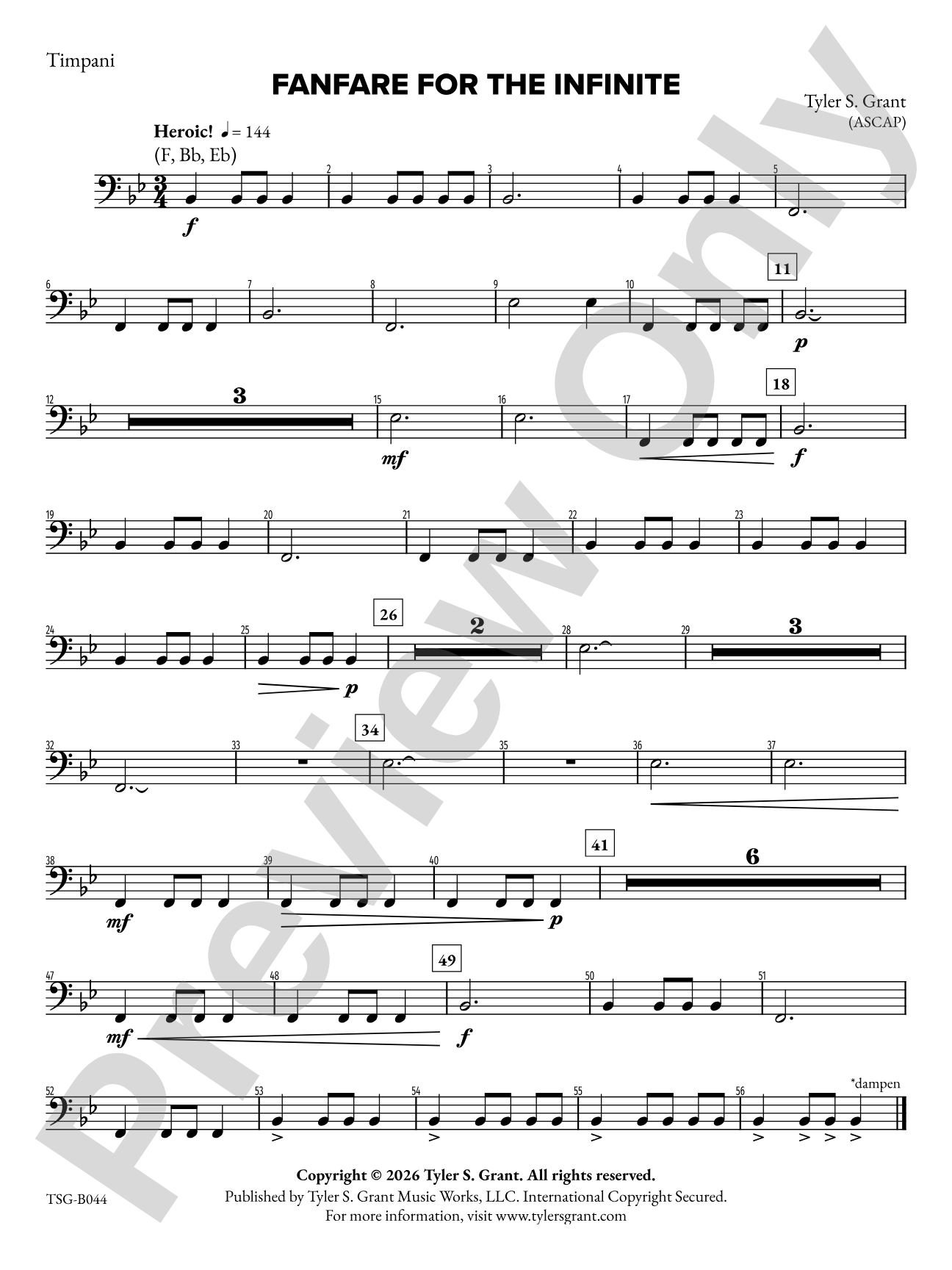 Fanfare for the Infinite: Timpani