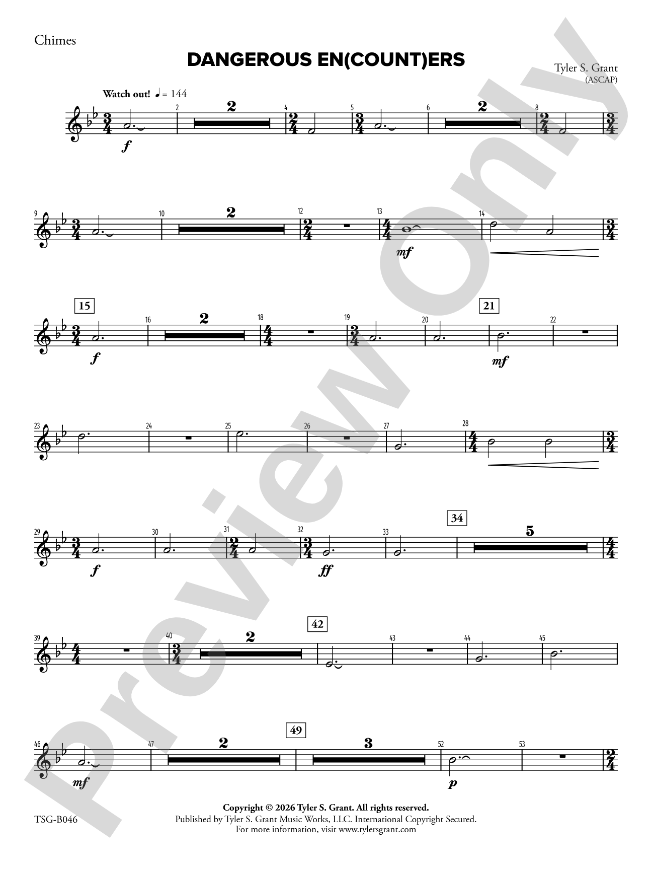 Dangerous En(count)ers: Chimes