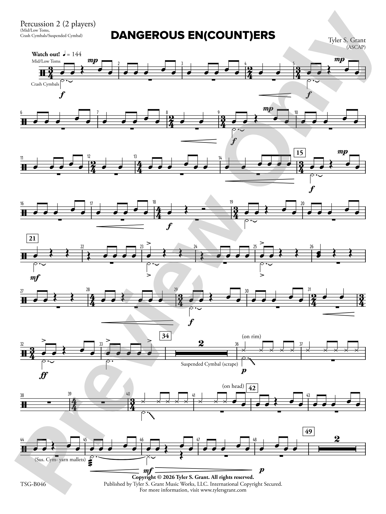 Dangerous En(count)ers: 2nd Percussion