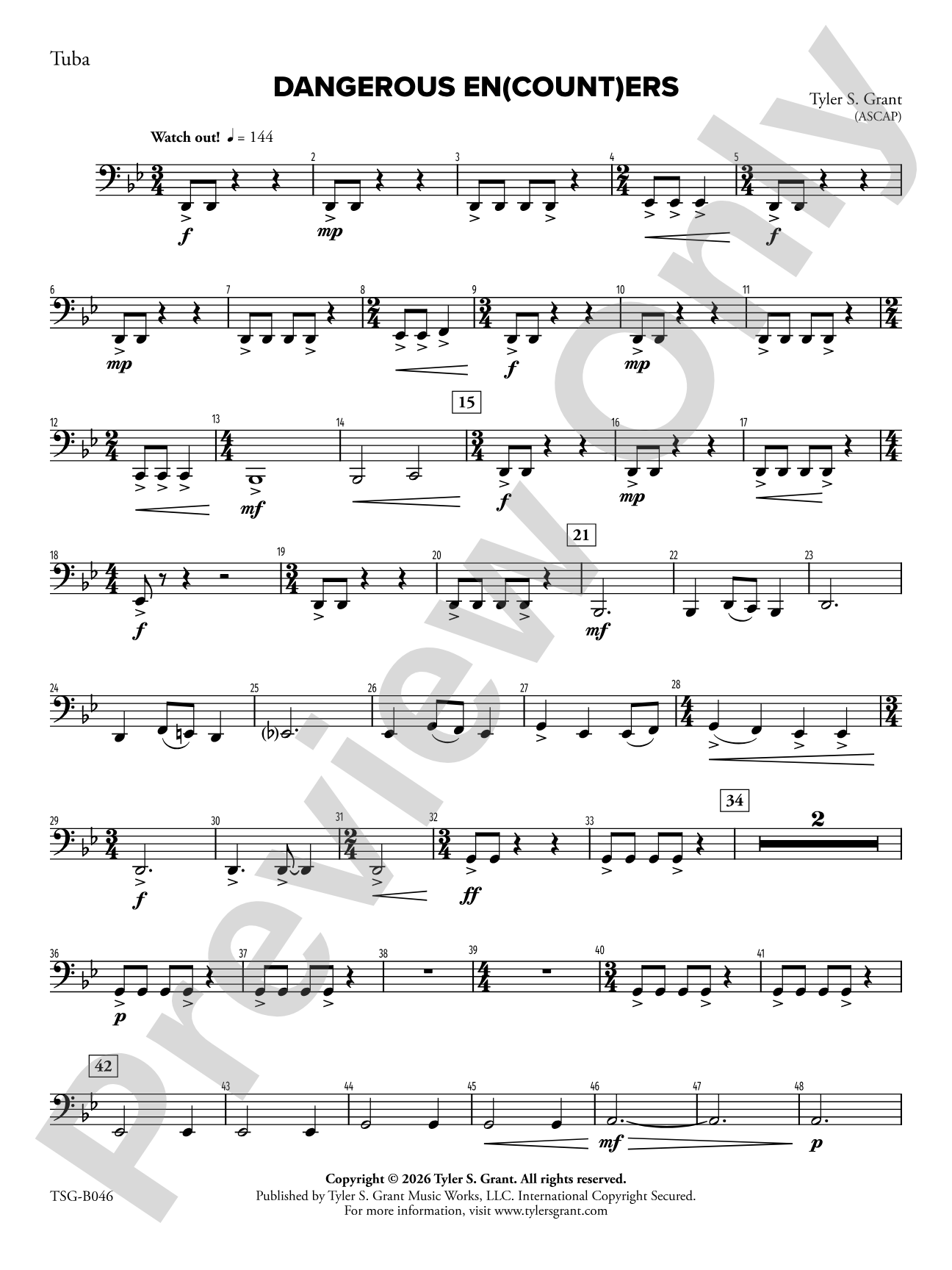 Dangerous En(count)ers: Tuba