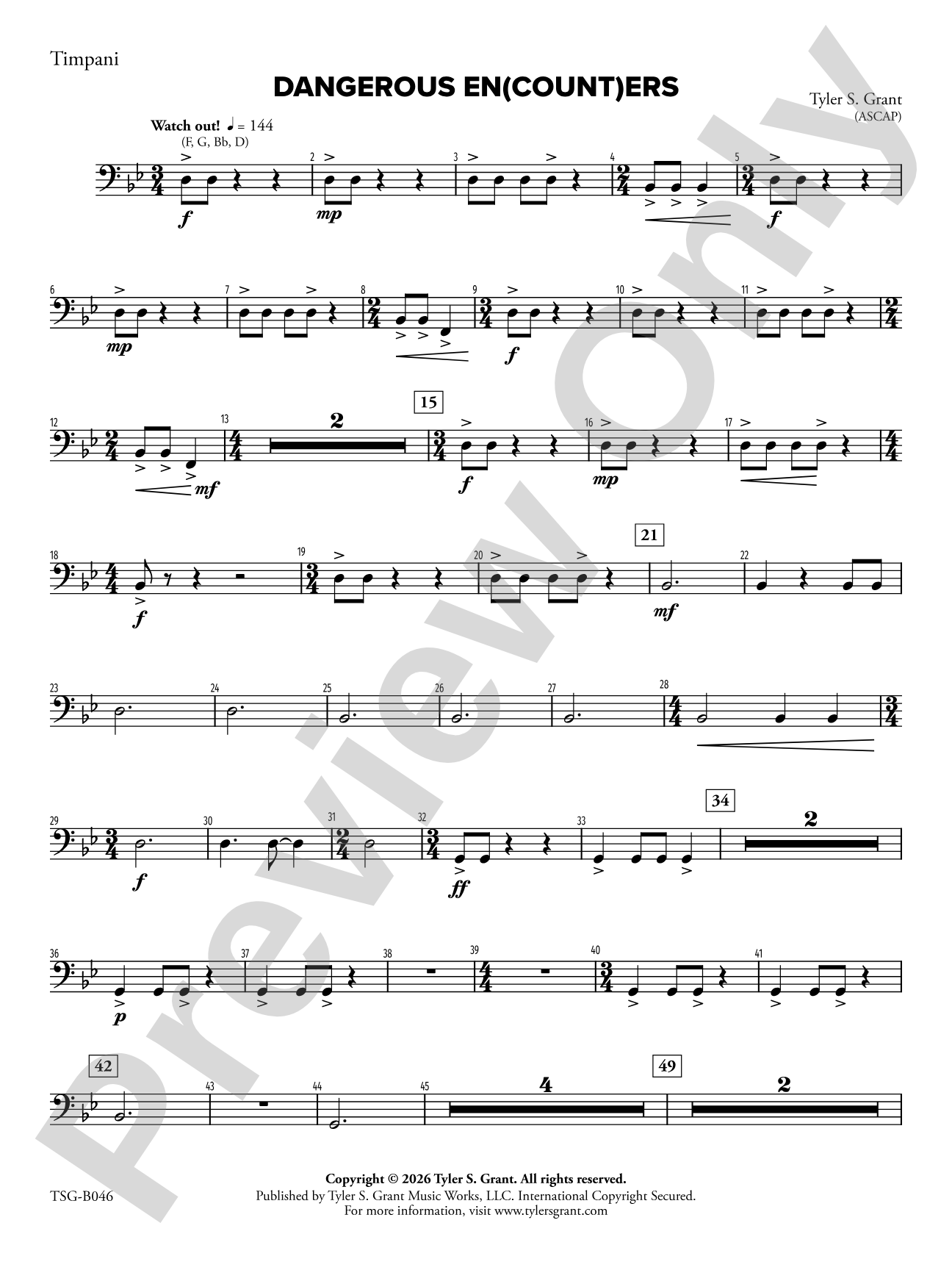 Dangerous En(count)ers: Timpani