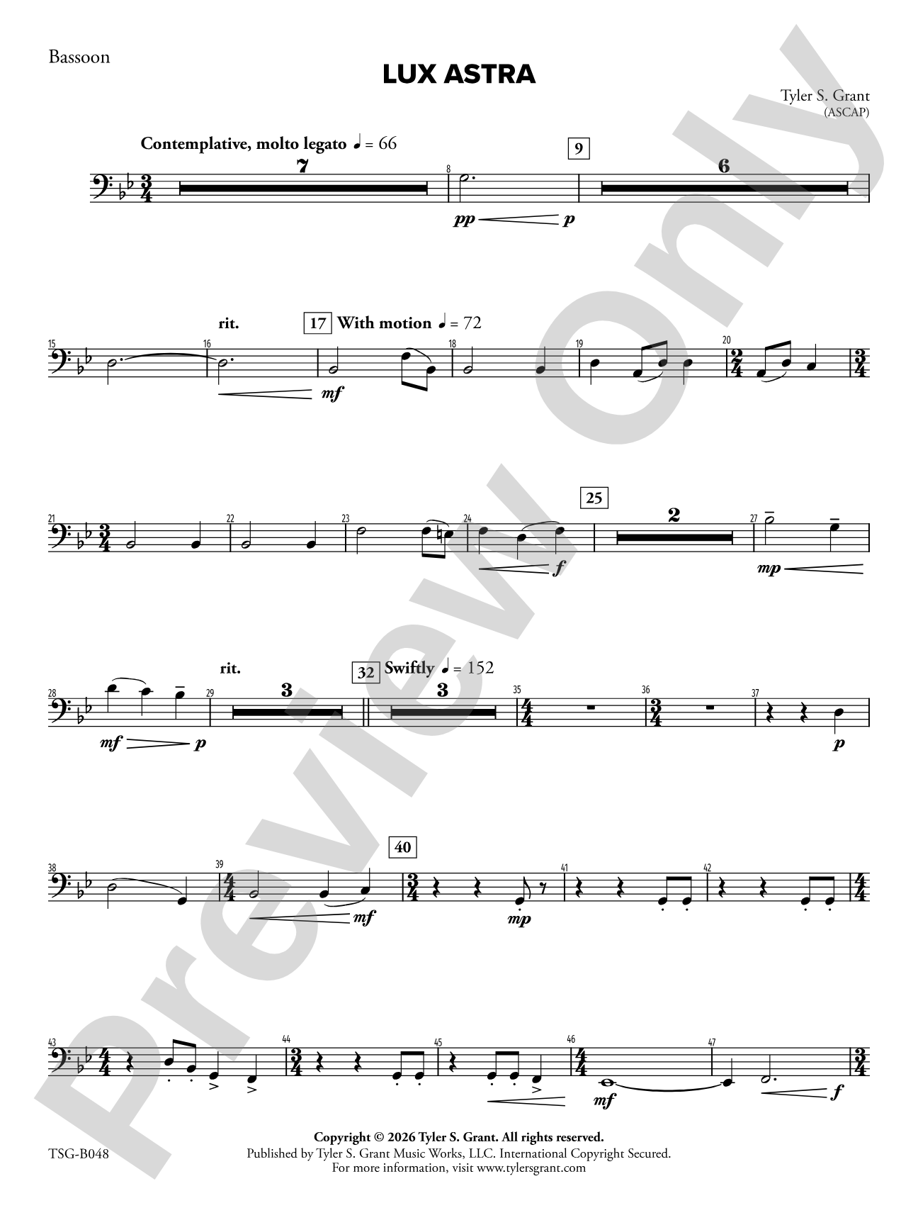 Lux Astra: Bassoon