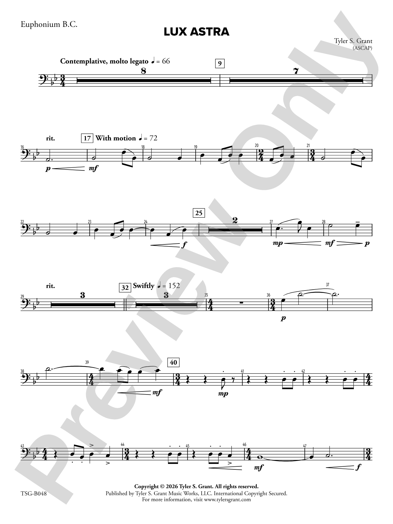 Lux Astra: Baritone B.C.