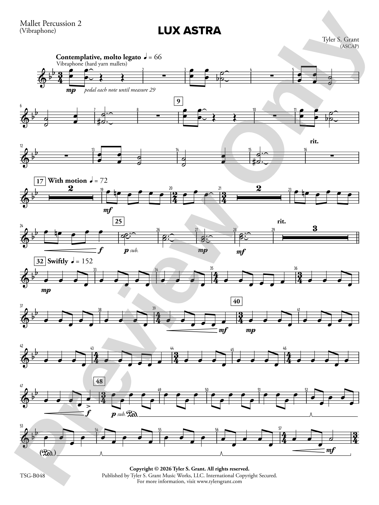 Lux Astra: 2nd Mallet Percussion