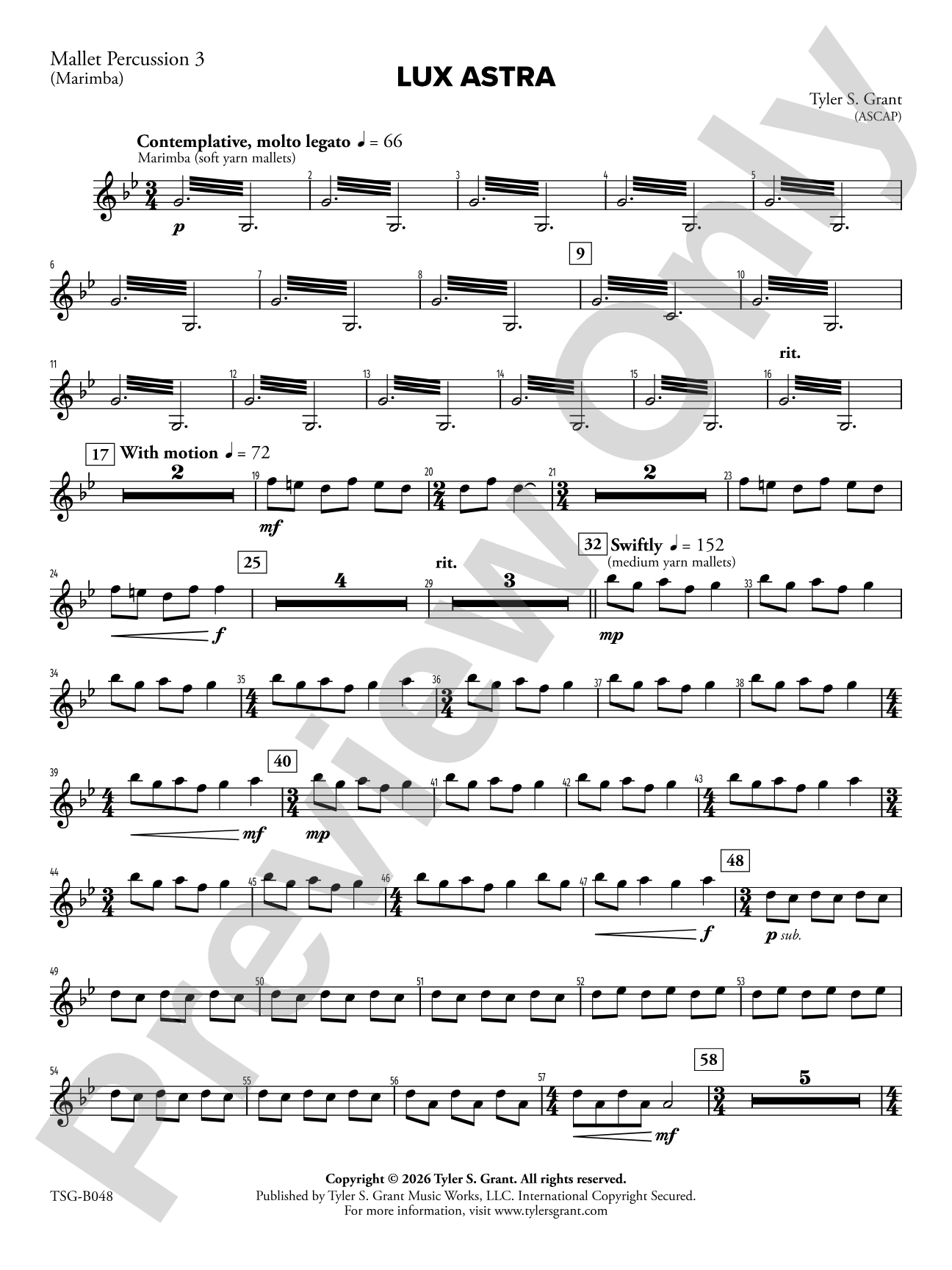 Lux Astra: 3rd Mallet Percussion