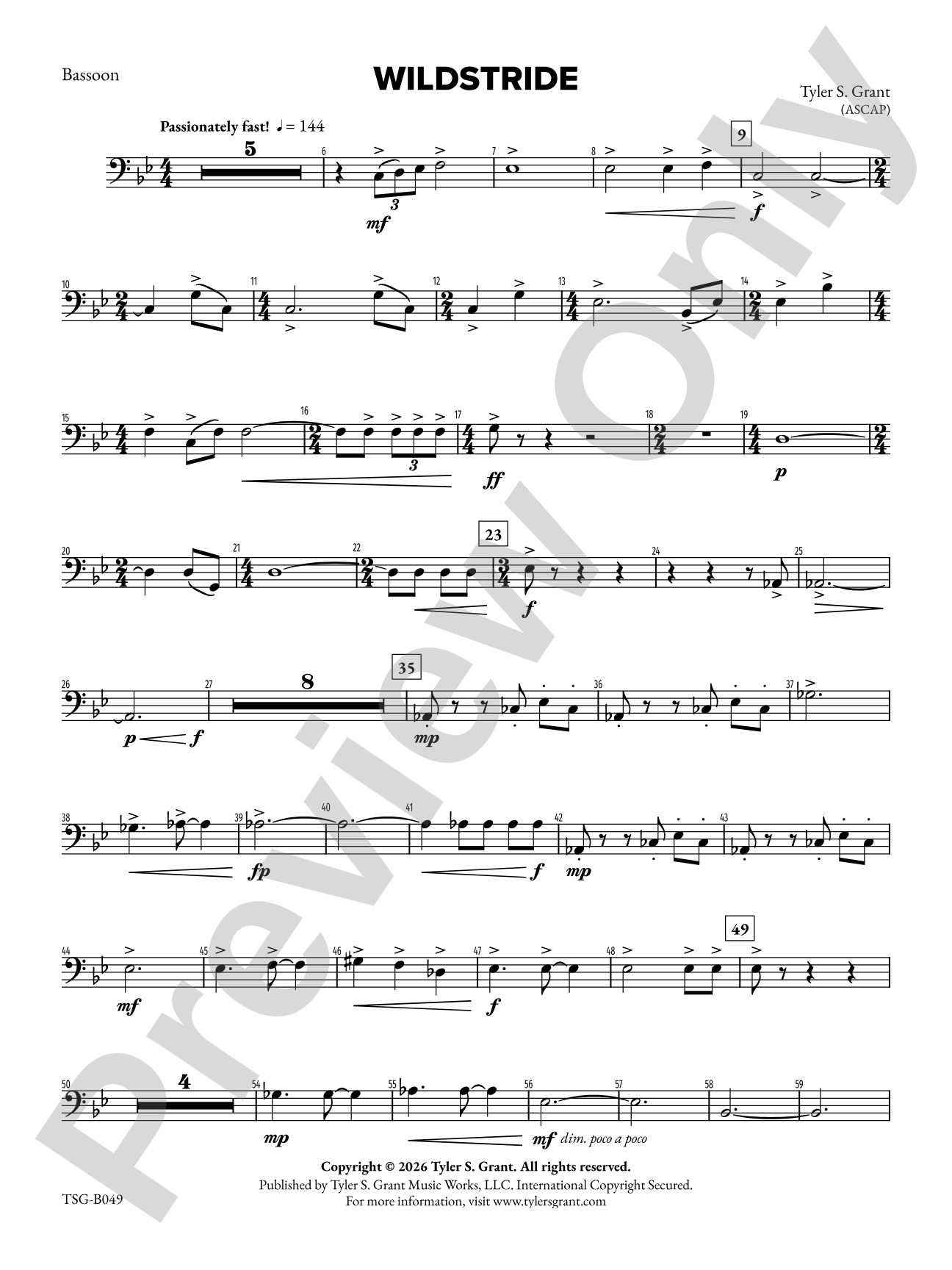 Wildstride: Bassoon