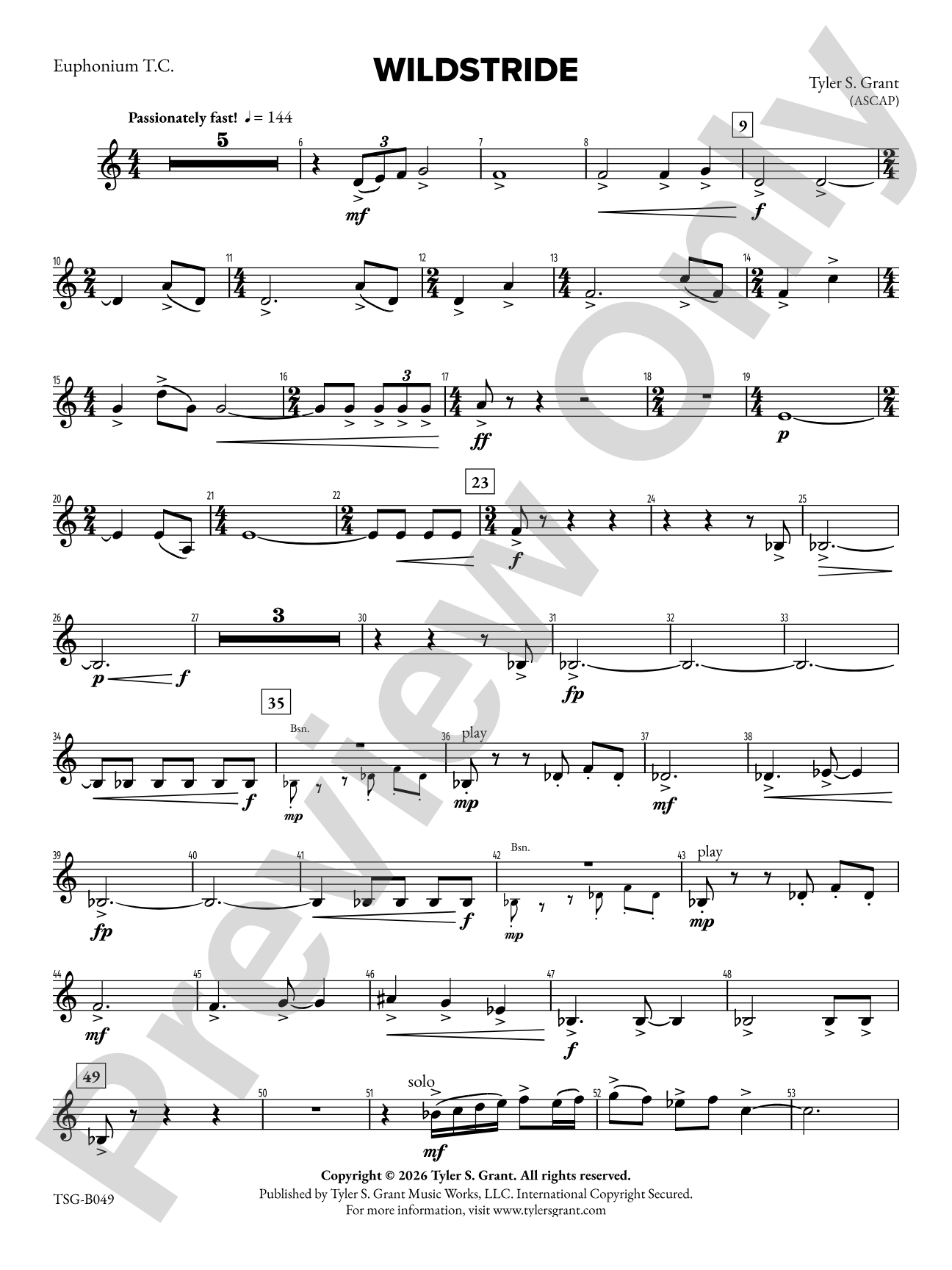 Wildstride: Baritone T.C.