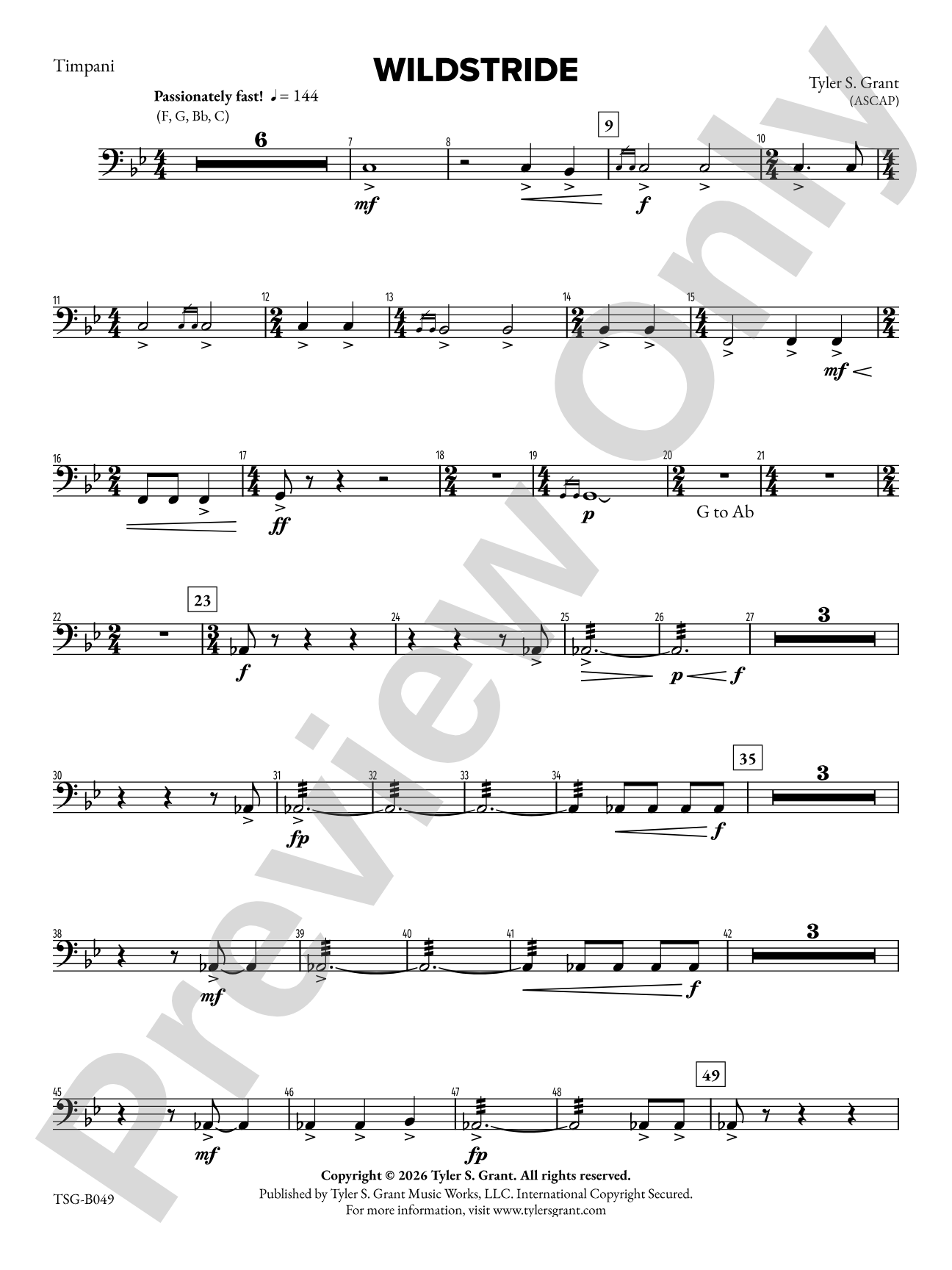 Wildstride: Timpani