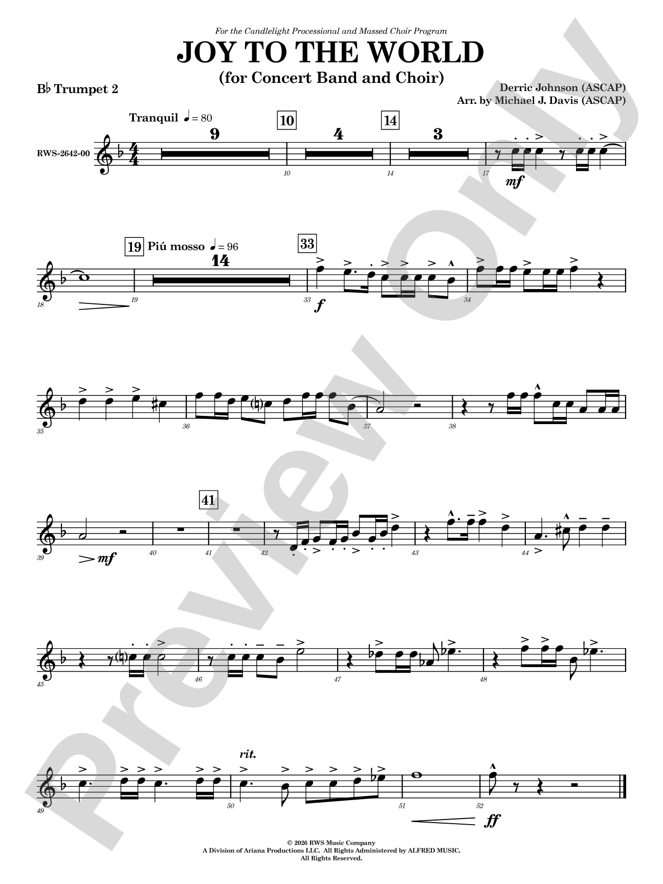 Joy to the World: 2nd B-flat Trumpet