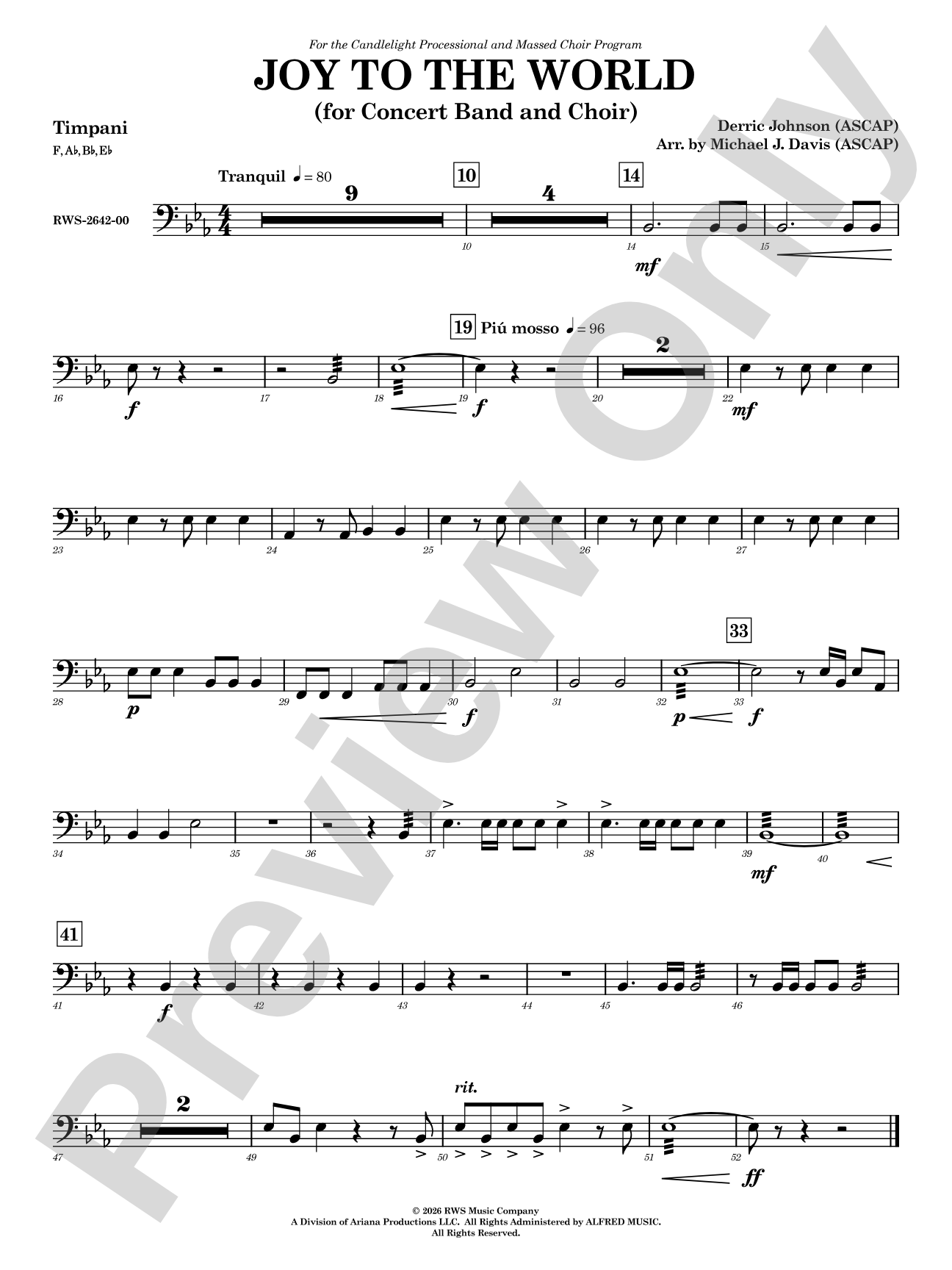 Joy to the World: Timpani