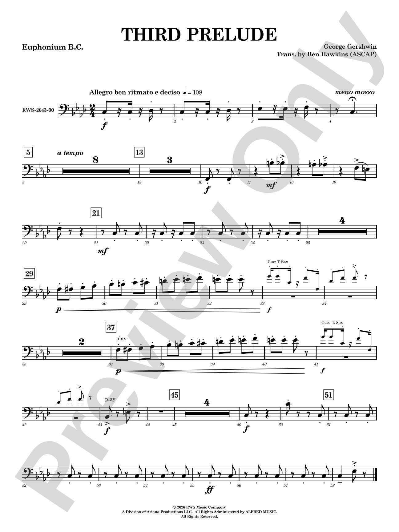 Third Prelude: Baritone B.C.