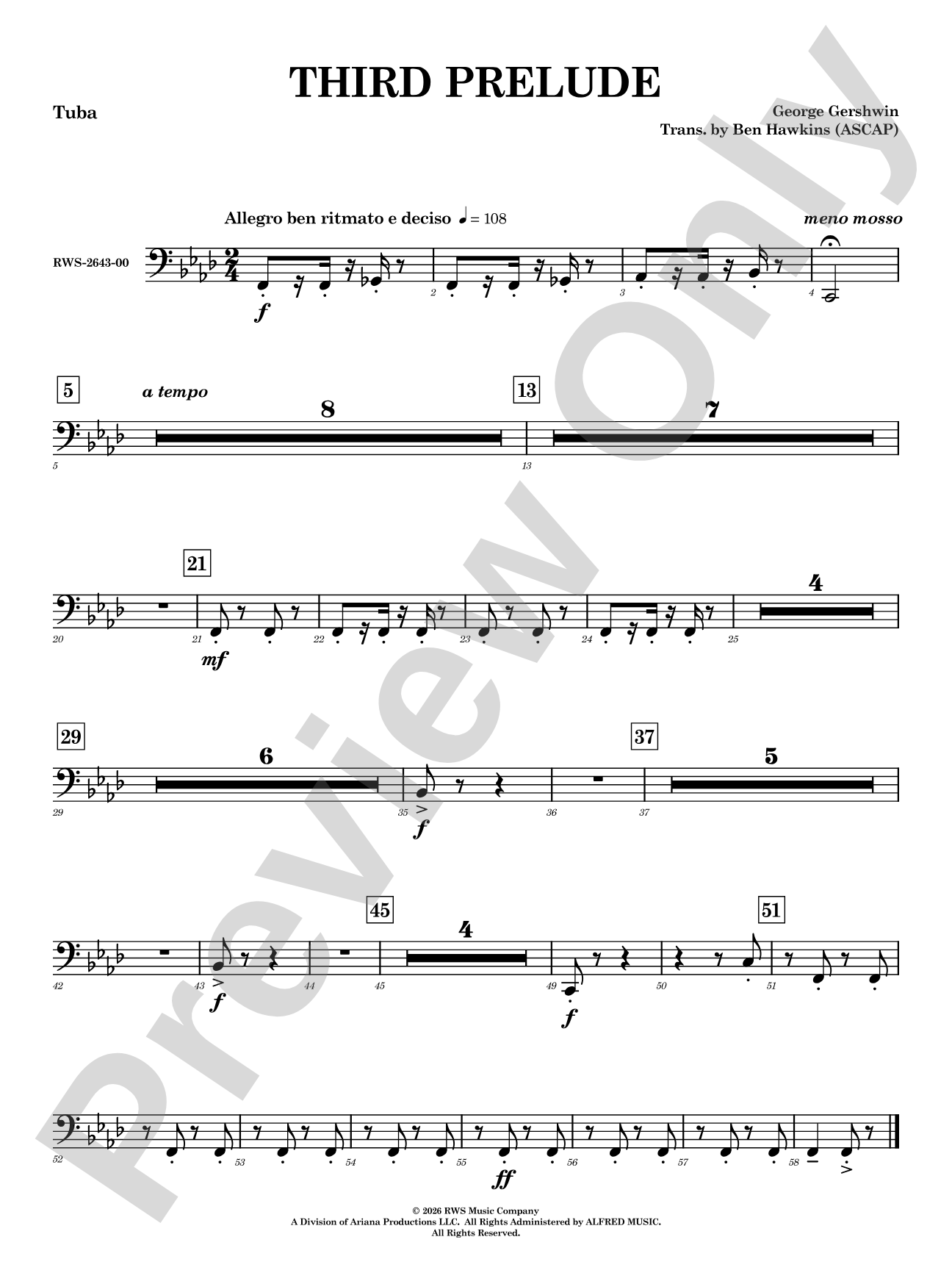 Third Prelude: Tuba